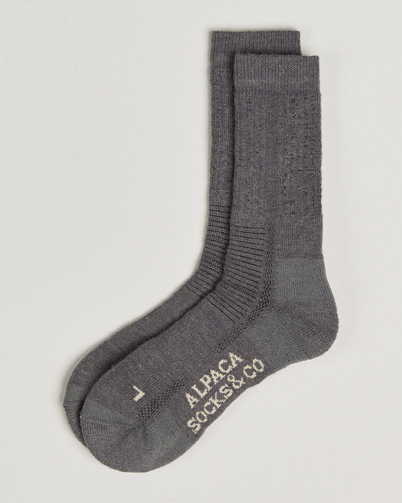 Homme | Sous-Vêtements Et Chaussettes | Alpacasocks & Co | 2-Pack Heavy Alpacka Wool Socks Dark Grey