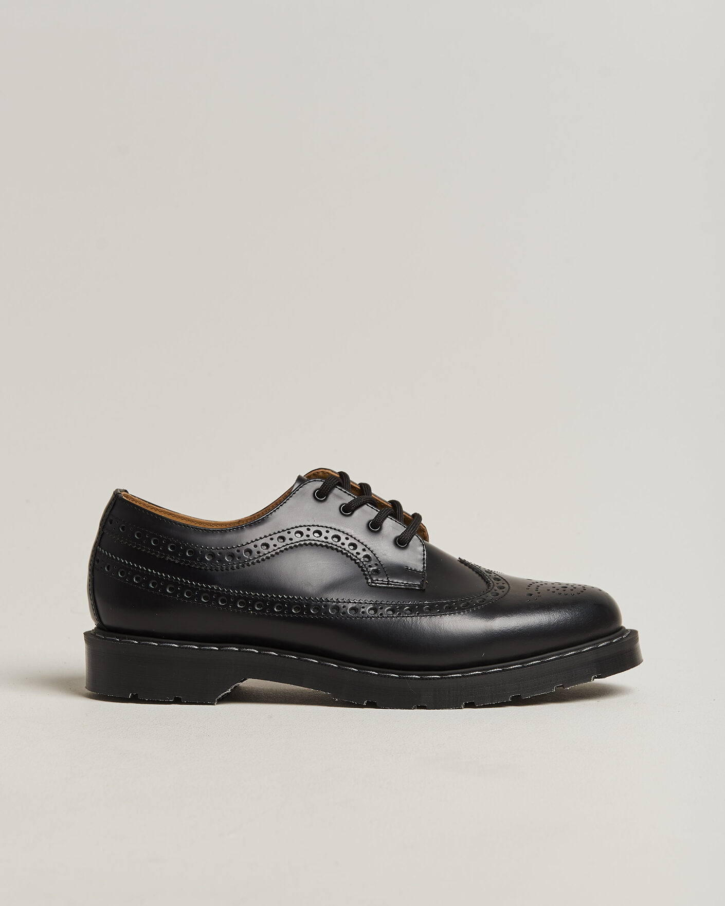 Homme | Richelieus | Solovair | American Brogue Shoe Black Shine