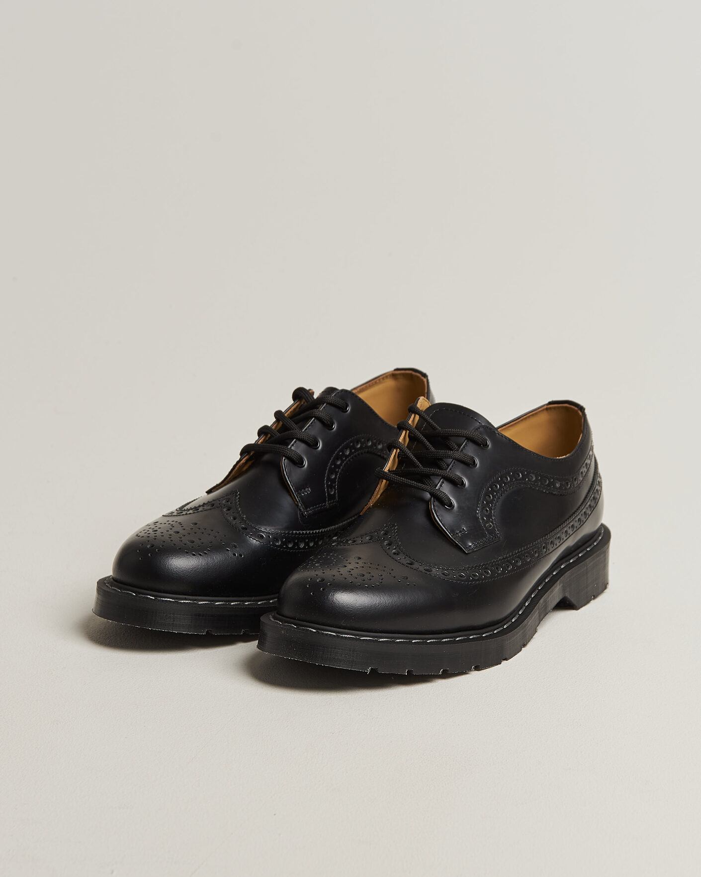 Homme | Richelieus | Solovair | American Brogue Shoe Black Shine