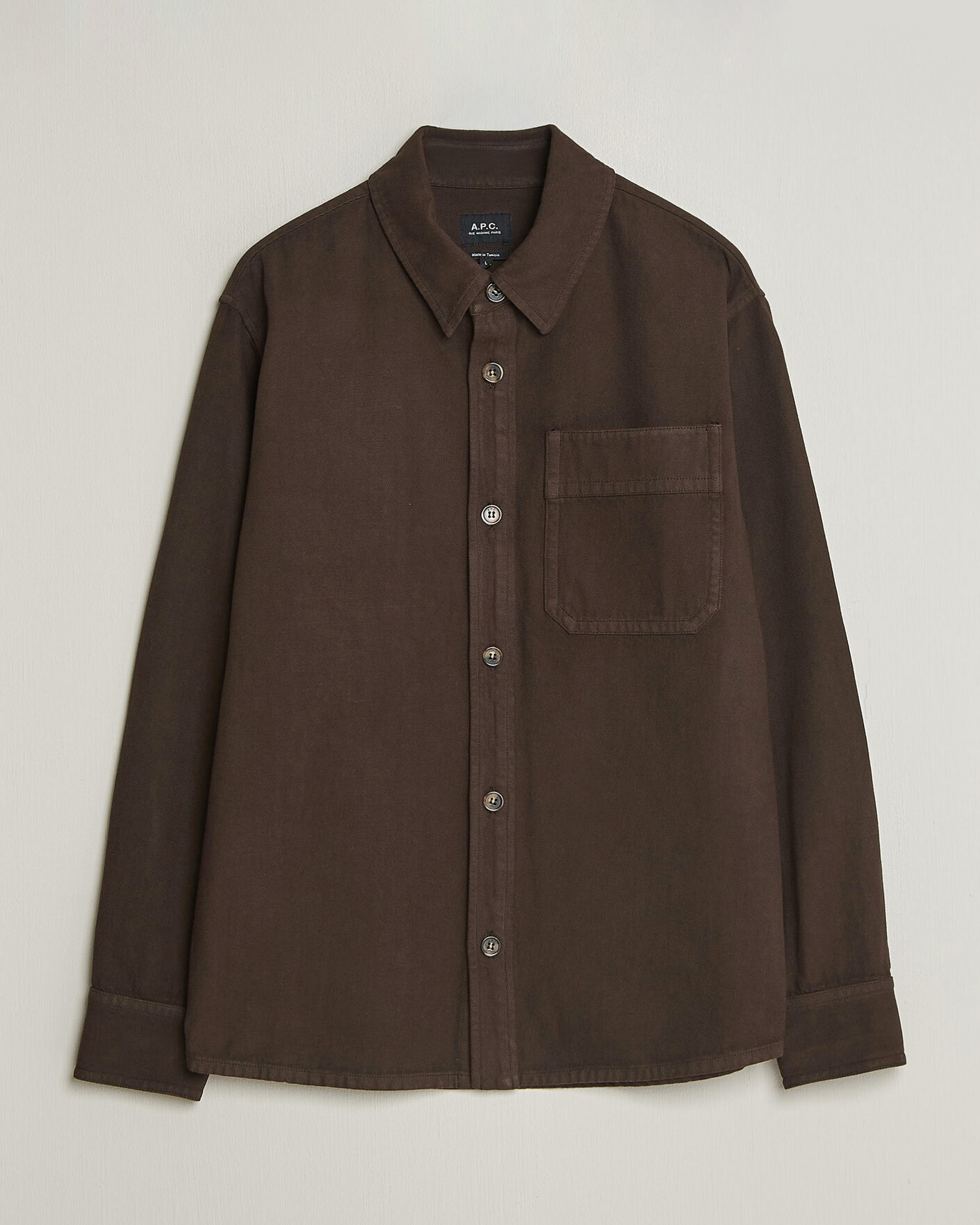 Homme | Chemises | A.P.C. | Basile Overshirt Chocolate