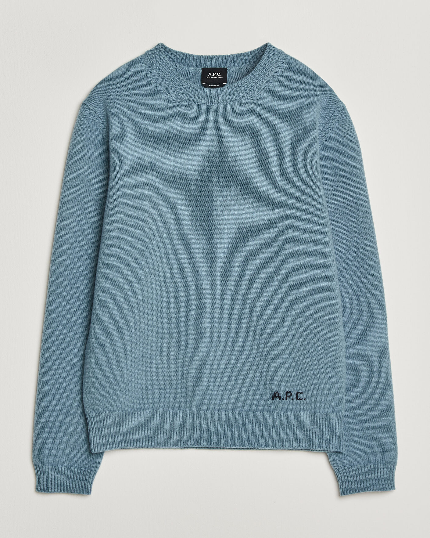 Homme | Pulls Et Tricots | A.P.C. | Edmond Wool Knitted Sweater Light Blue Melange