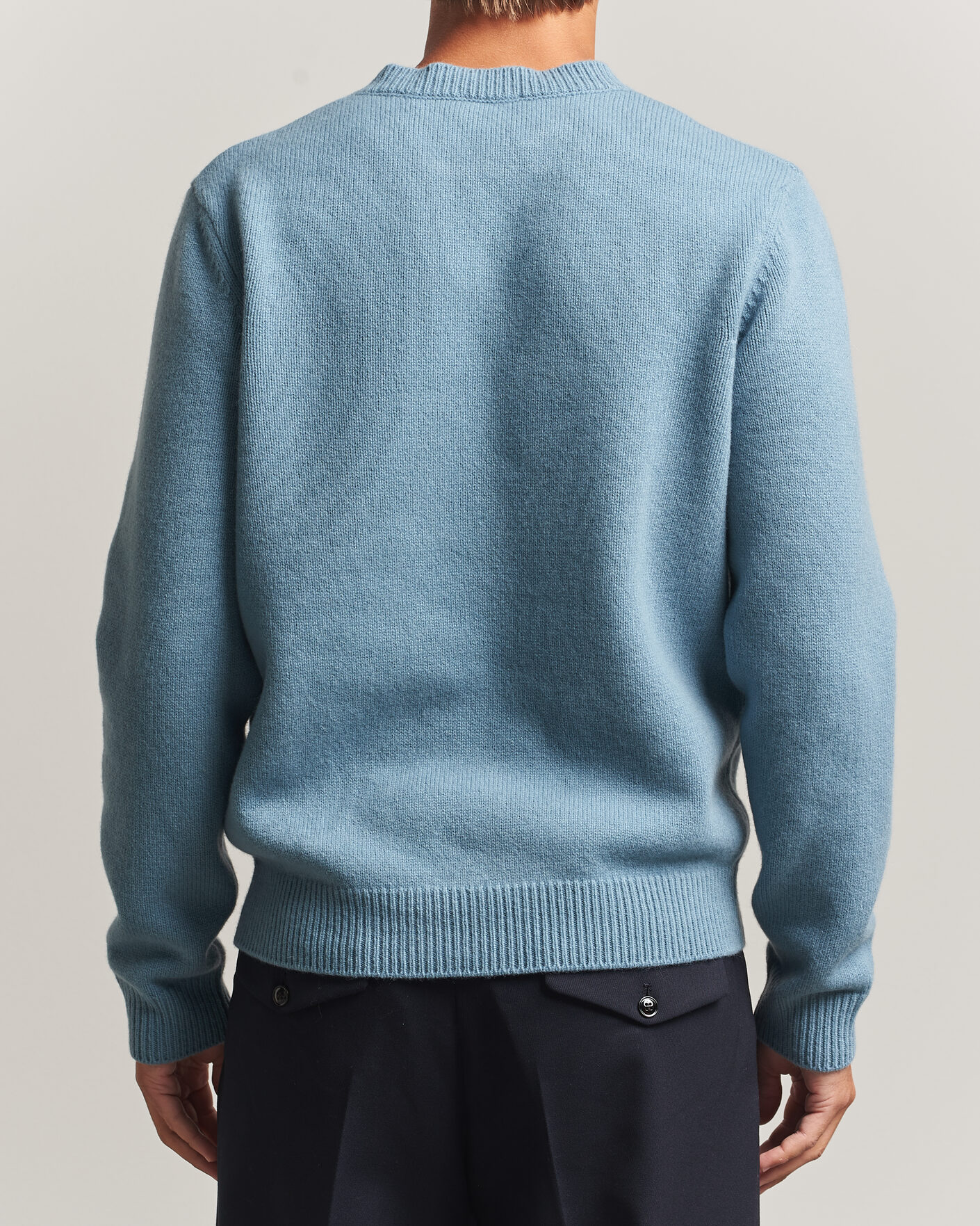 Homme | Pulls Et Tricots | A.P.C. | Edmond Wool Knitted Sweater Light Blue Melange