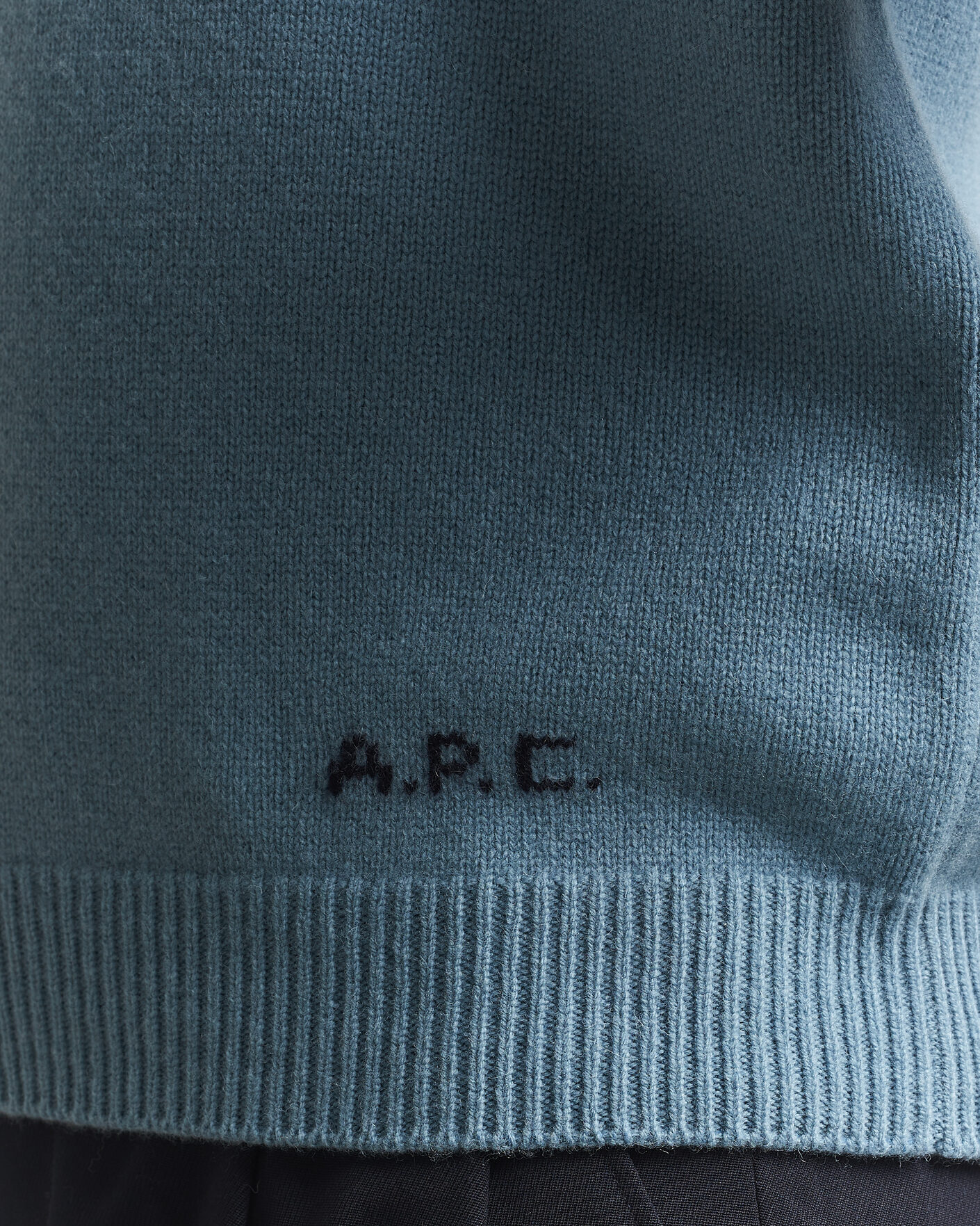 Homme | Pulls Et Tricots | A.P.C. | Edmond Wool Knitted Sweater Light Blue Melange