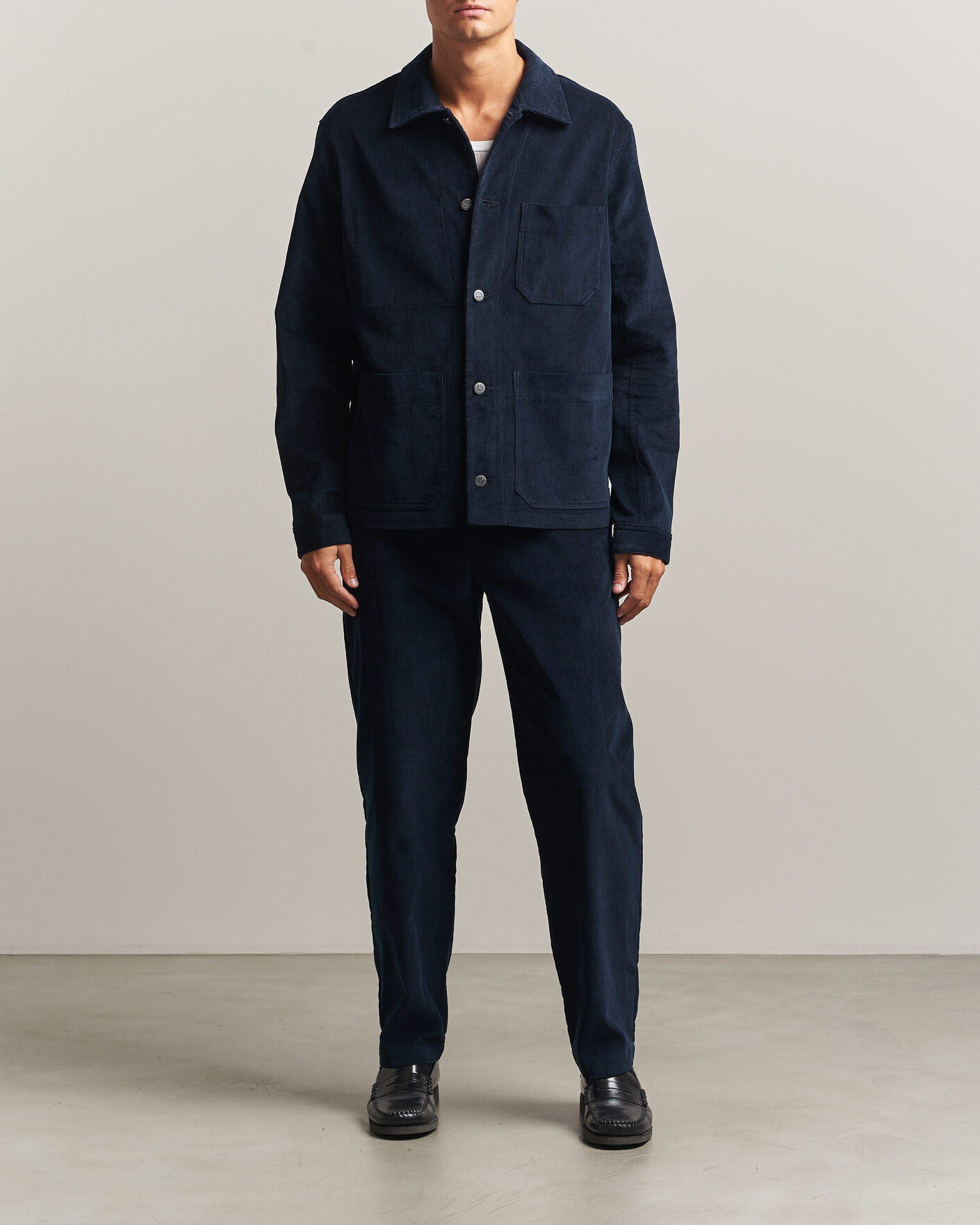 Homme | Pantalons | A.P.C. | Lawrence Corduroy Trousers Dark Navy