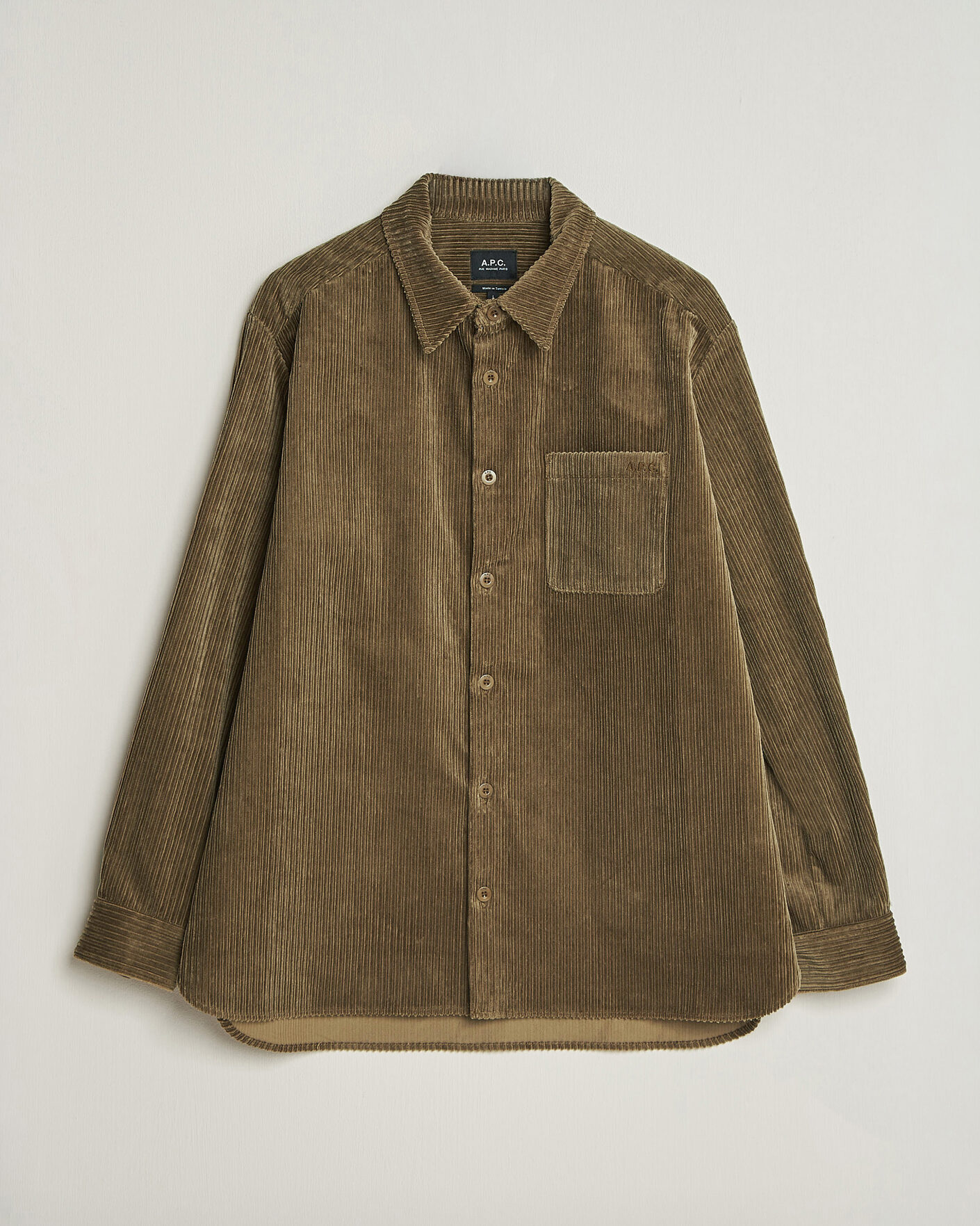 Homme | Chemises | A.P.C. | Mateo Corduroy Overshirt Taupe