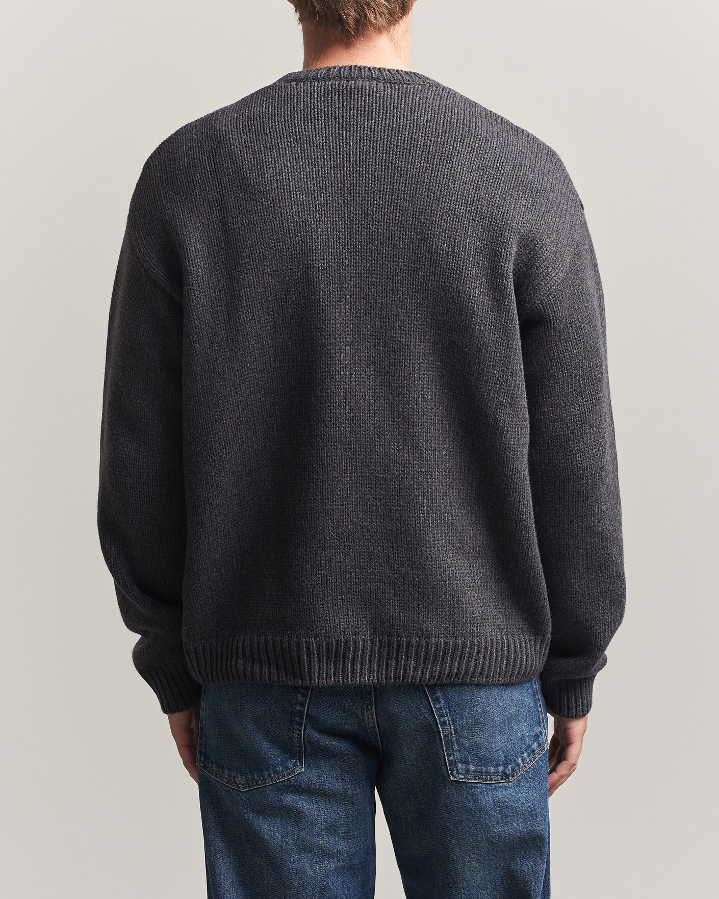 Homme | Pulls Et Tricots | A.P.C. | George Wool Knitted Sweater Anthracite Melange