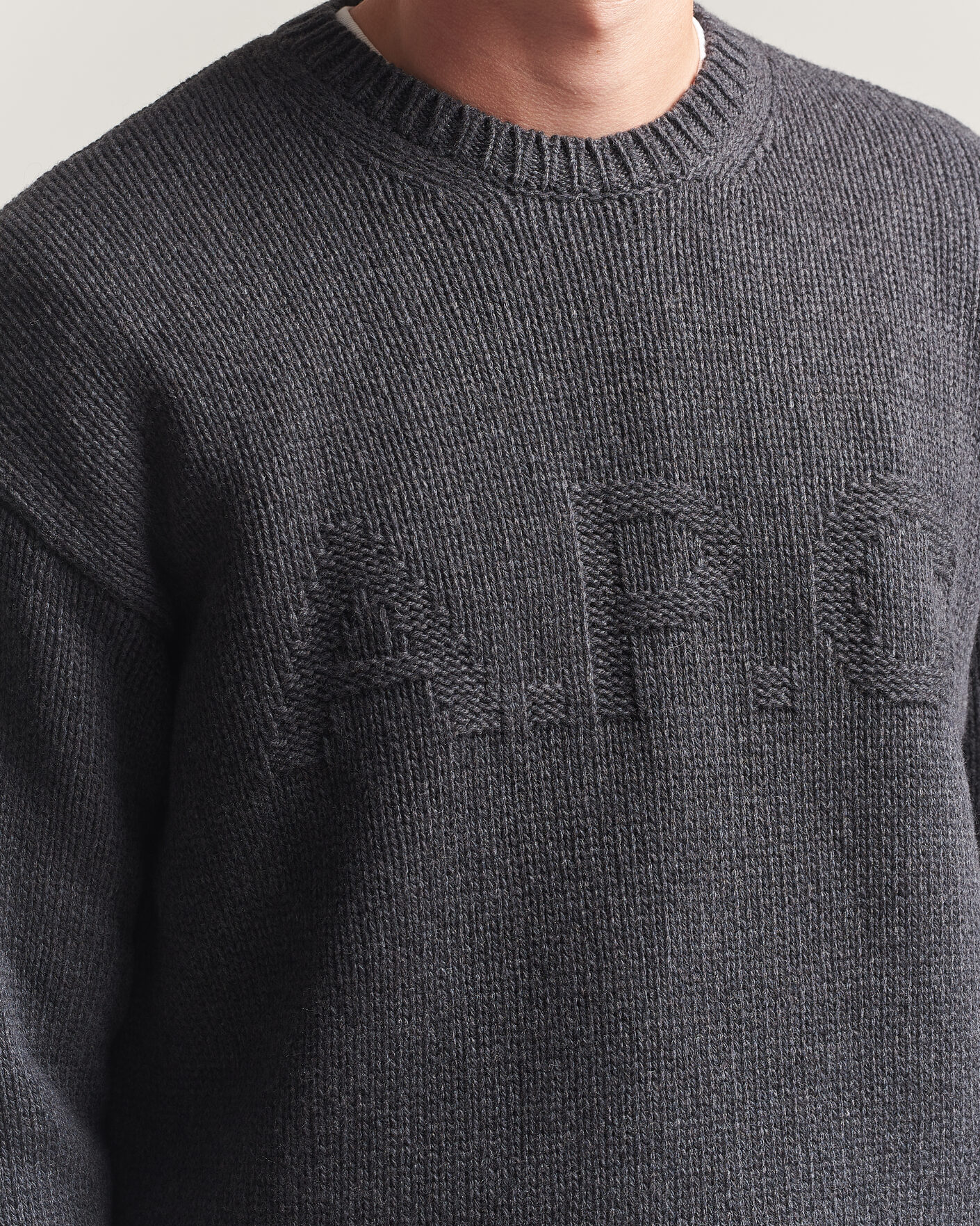 Homme | Pulls Et Tricots | A.P.C. | George Wool Knitted Sweater Anthracite Melange