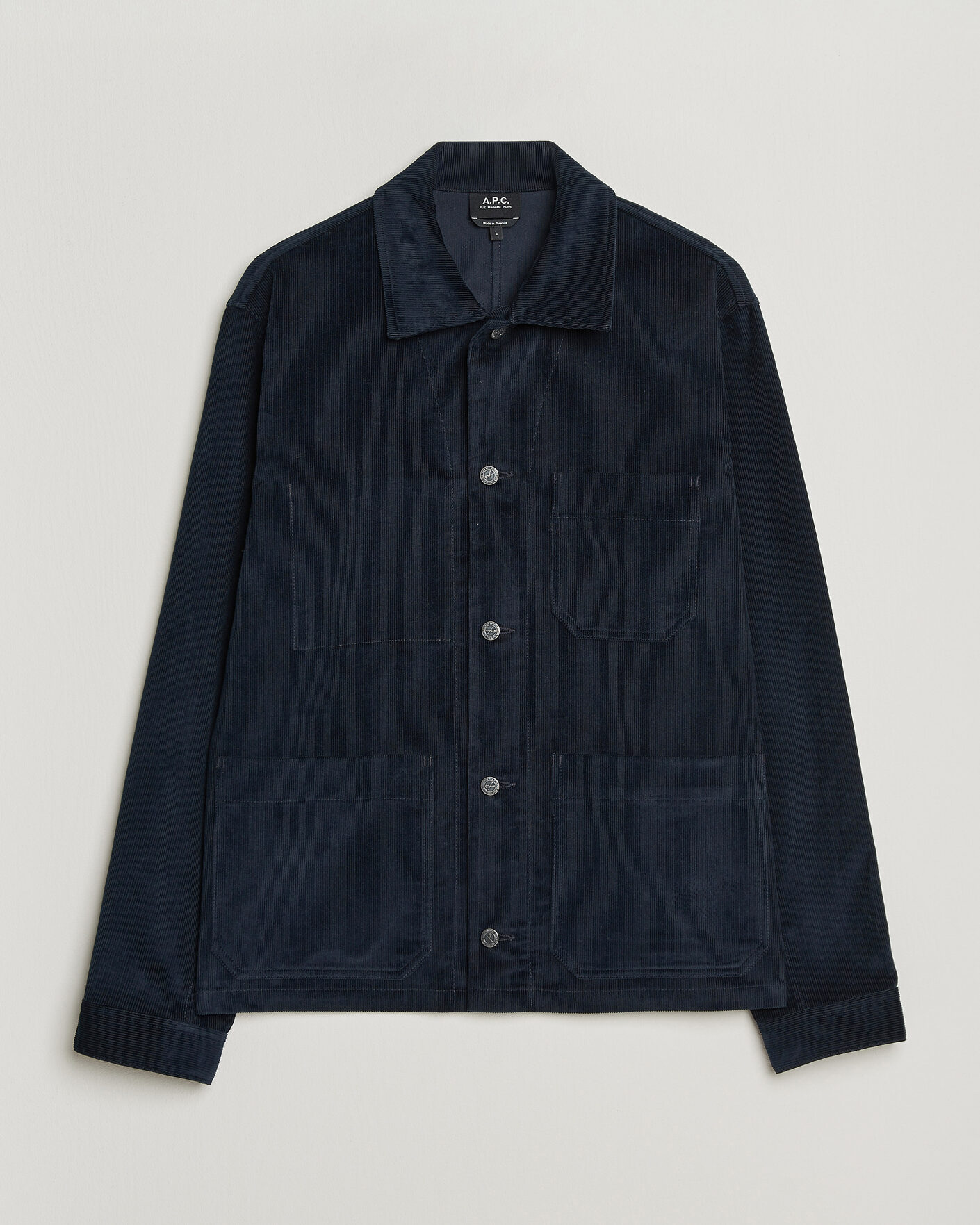 Homme | Chemises | A.P.C. | New Rodney Corduroy Overshirt Dark Navy