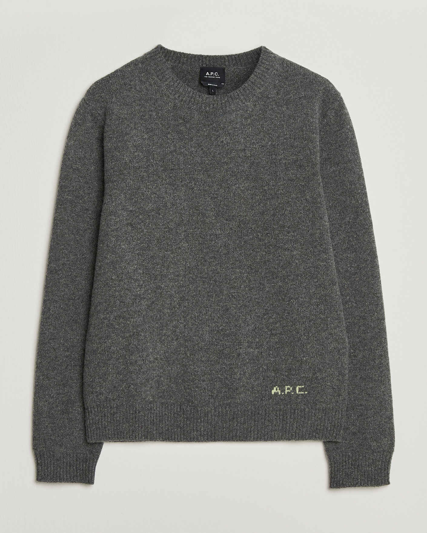 Homme | Pulls Et Tricots | A.P.C. | Edmond Wool Knitted Sweater Anthracite Melange
