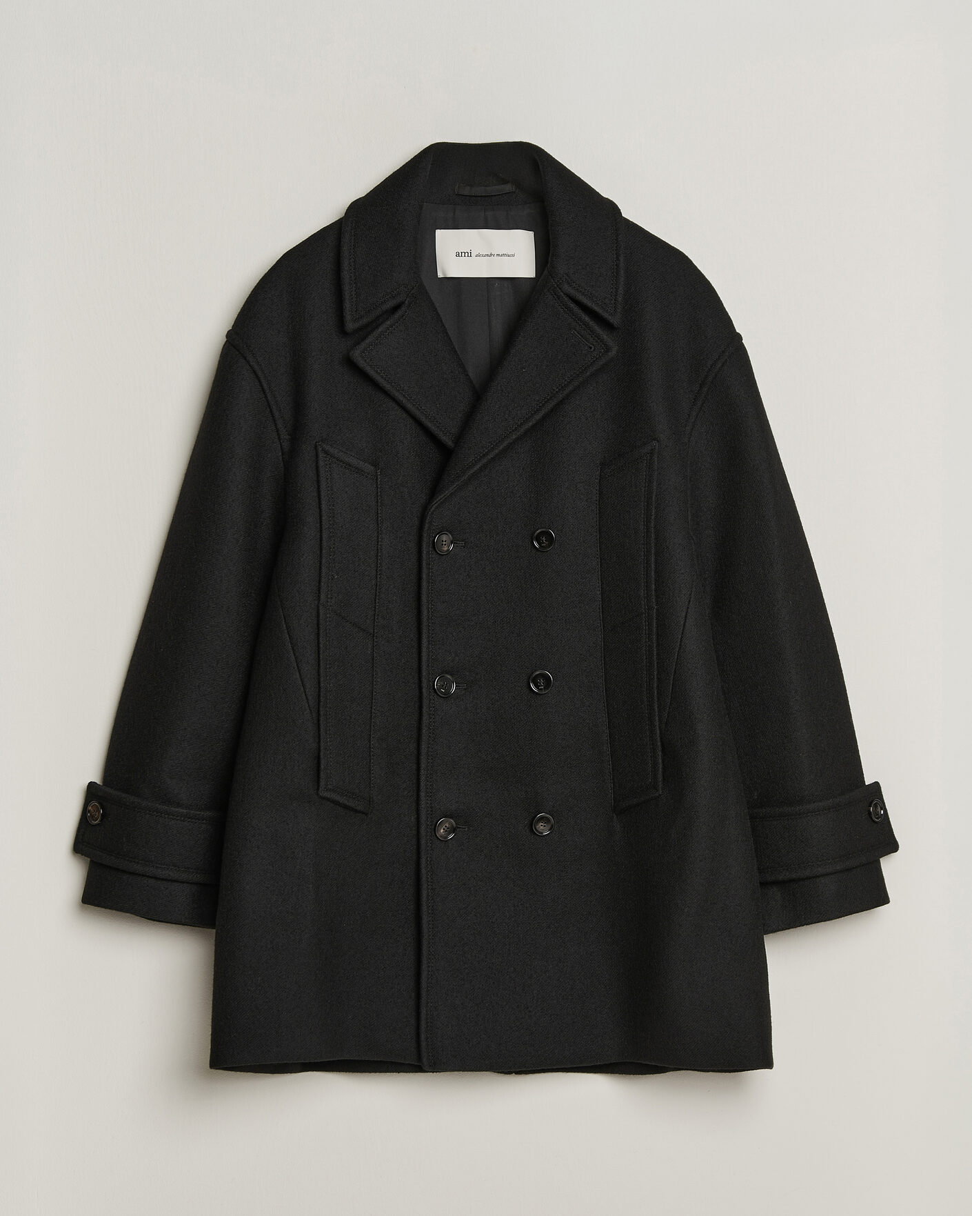 Homme | Manteaux Et Vestes | AMI | Wool Peacoat Black