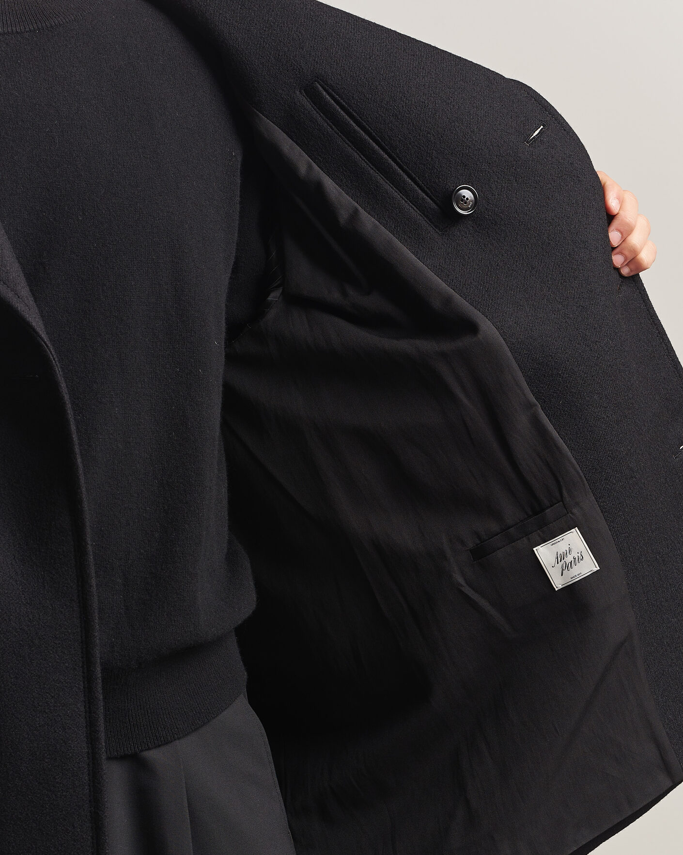 Homme | Manteaux Et Vestes | AMI | Wool Peacoat Black