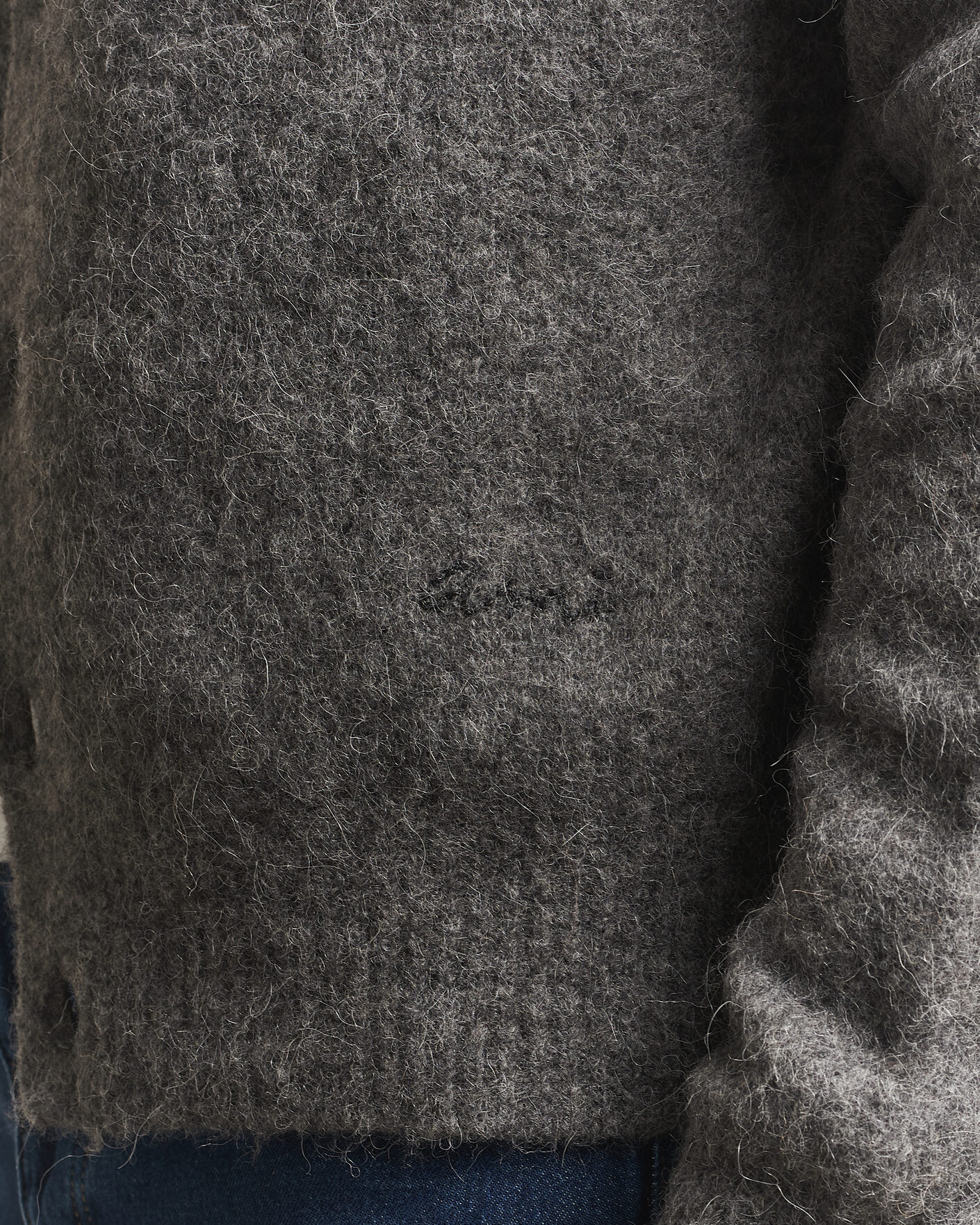 Homme | Pulls Et Tricots | AMI | Signature Logo Wool Knitted Cardigan Grey Melange