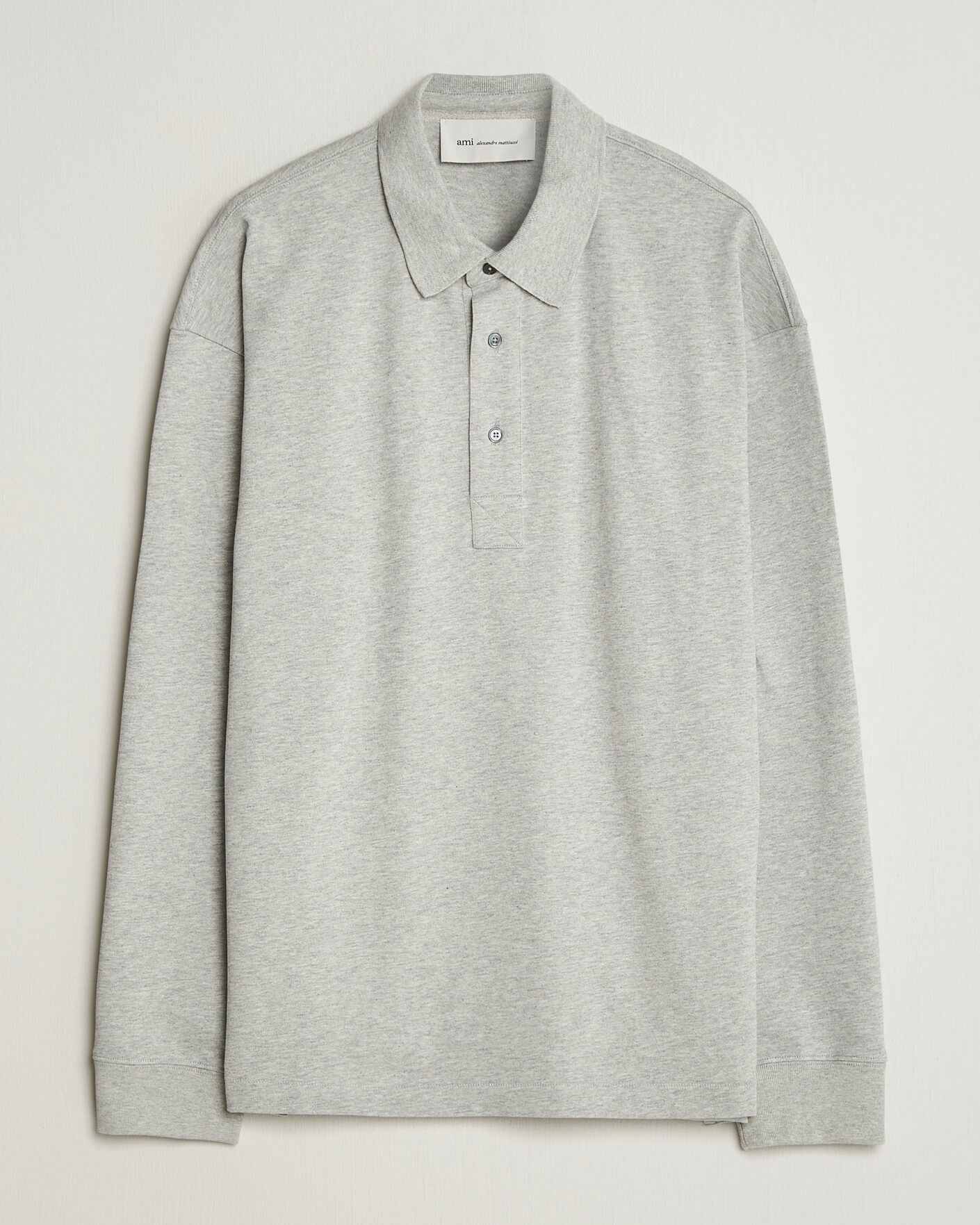 Homme | Pulls Et Tricots | AMI | Heritage Logo Rugger Light Grey Melange