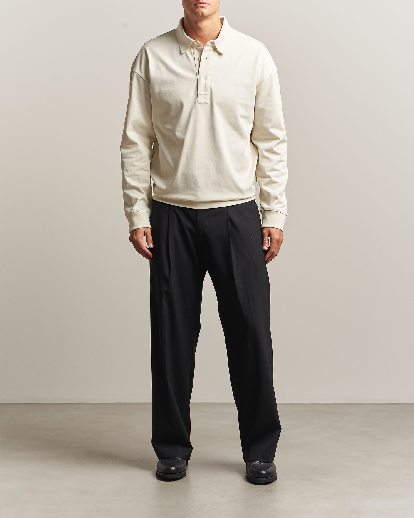 Homme | Pulls Et Tricots | AMI | Heritage Logo Rugger Ivory