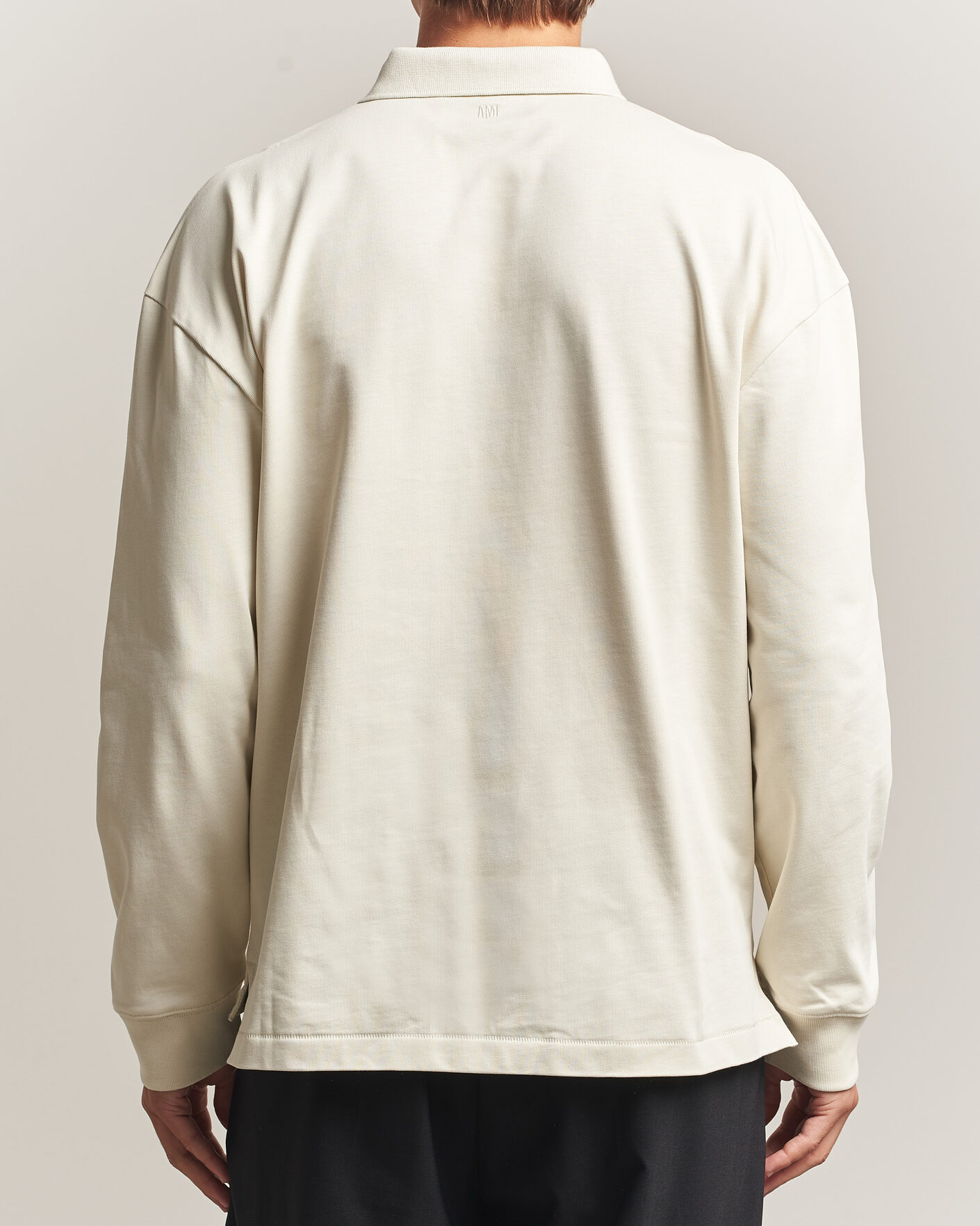 Homme | Pulls Et Tricots | AMI | Heritage Logo Rugger Ivory