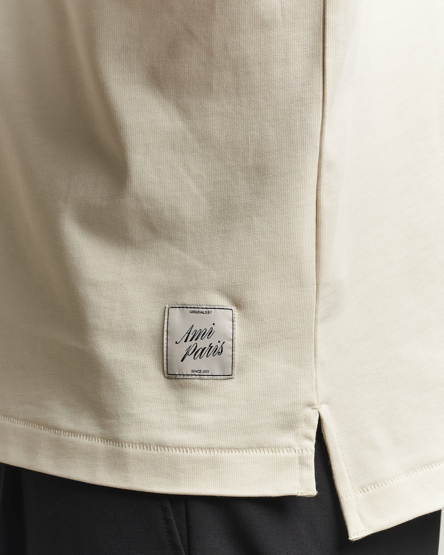 Homme | Pulls Et Tricots | AMI | Heritage Logo Rugger Ivory