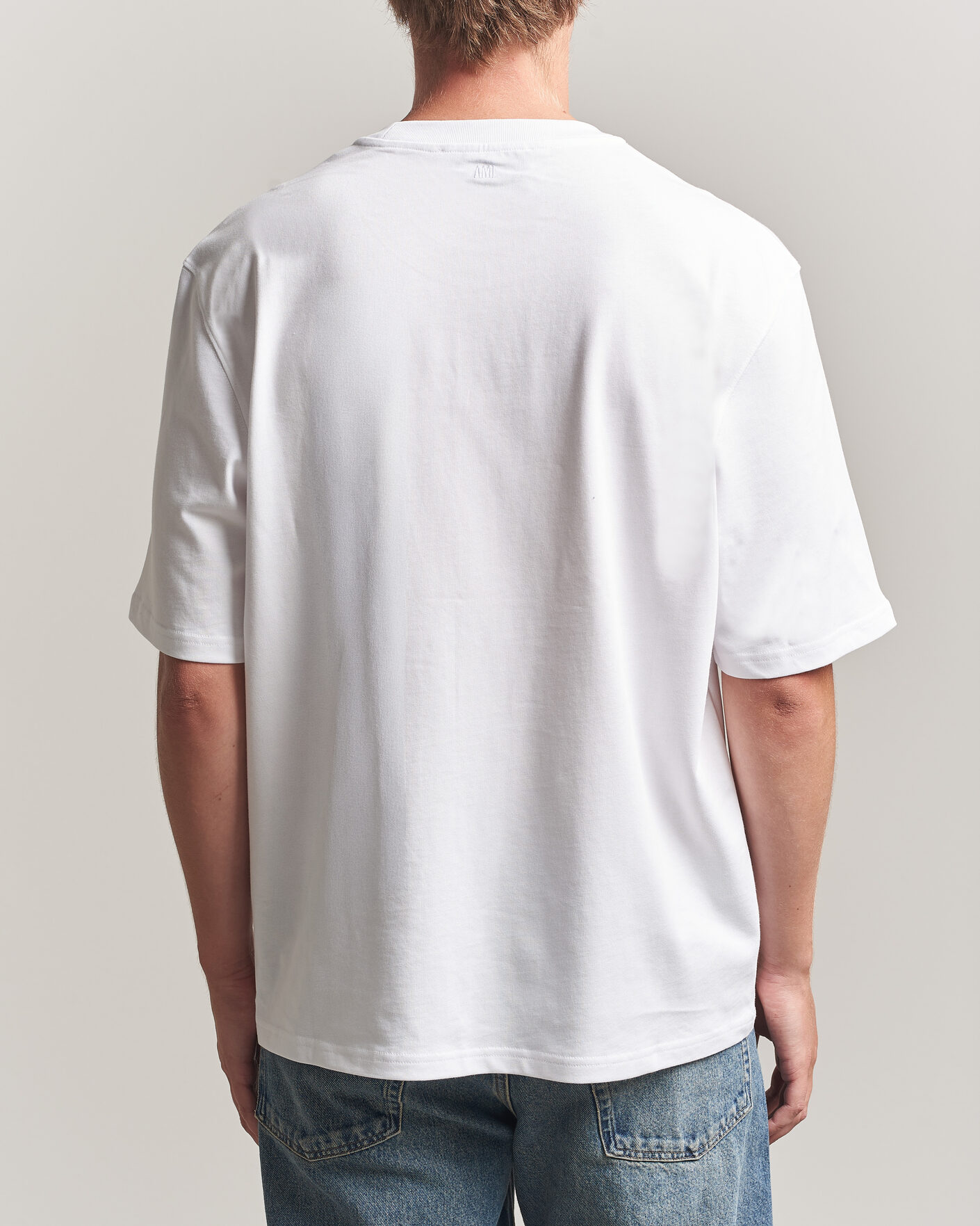 Homme | T-shirts | AMI | Tulip Logo T-Shirt White