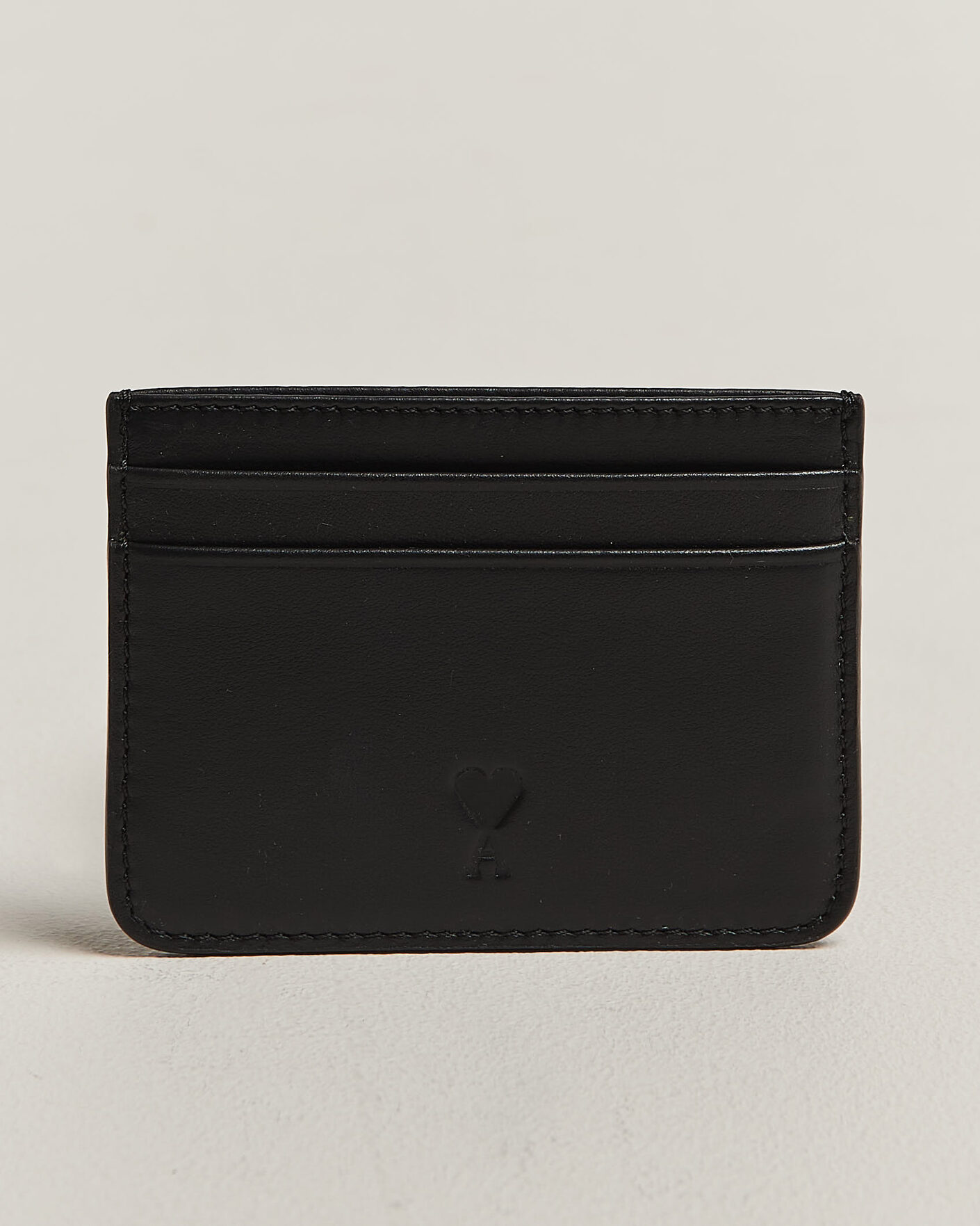 Homme | Portefeuilles | AMI | Tonal Heart Logo Card Holder Black