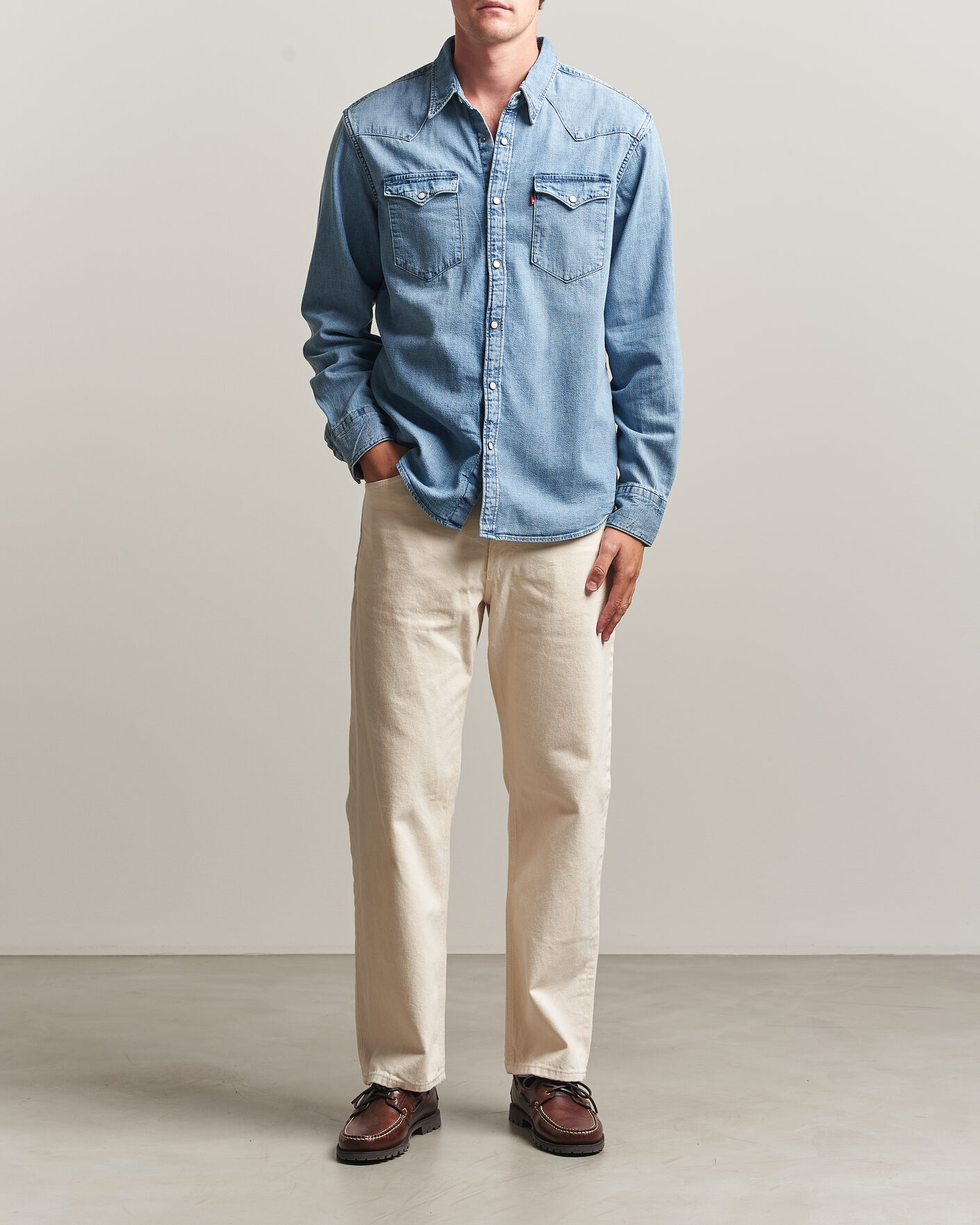 Homme | Chemises | Levi's | Barstow Western Standard Shirt Blue Sky Mountain Light