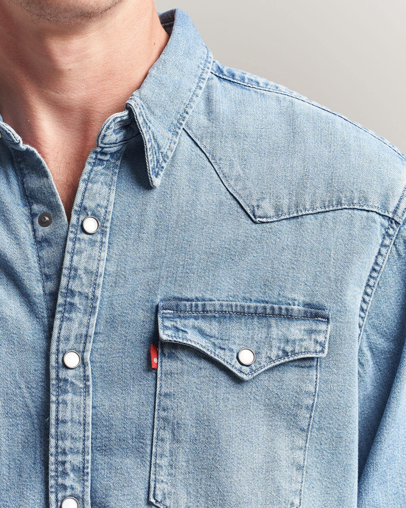 Homme | Chemises | Levi's | Barstow Western Standard Shirt Blue Sky Mountain Light