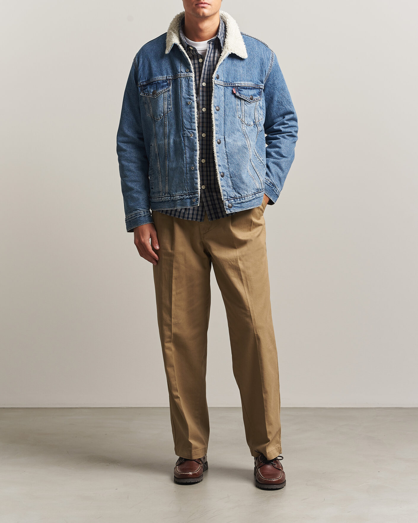 Homme | Manteaux Et Vestes | Levi's | Type 3 Sherpa Trucker Washed Away