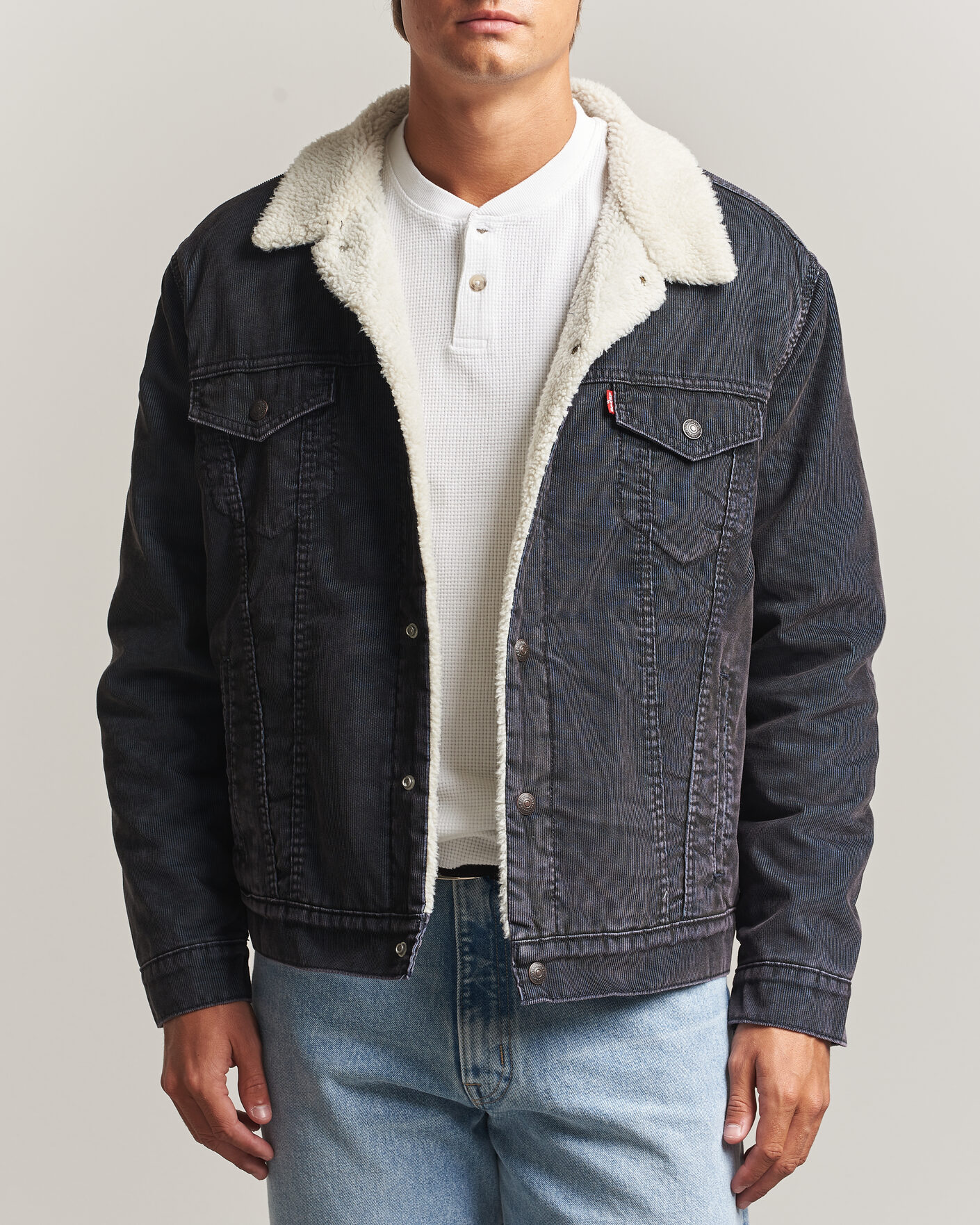 Homme | Manteaux Et Vestes | Levi's | Type 3 Sherpa Trucker Worn-In Delft Steelhead