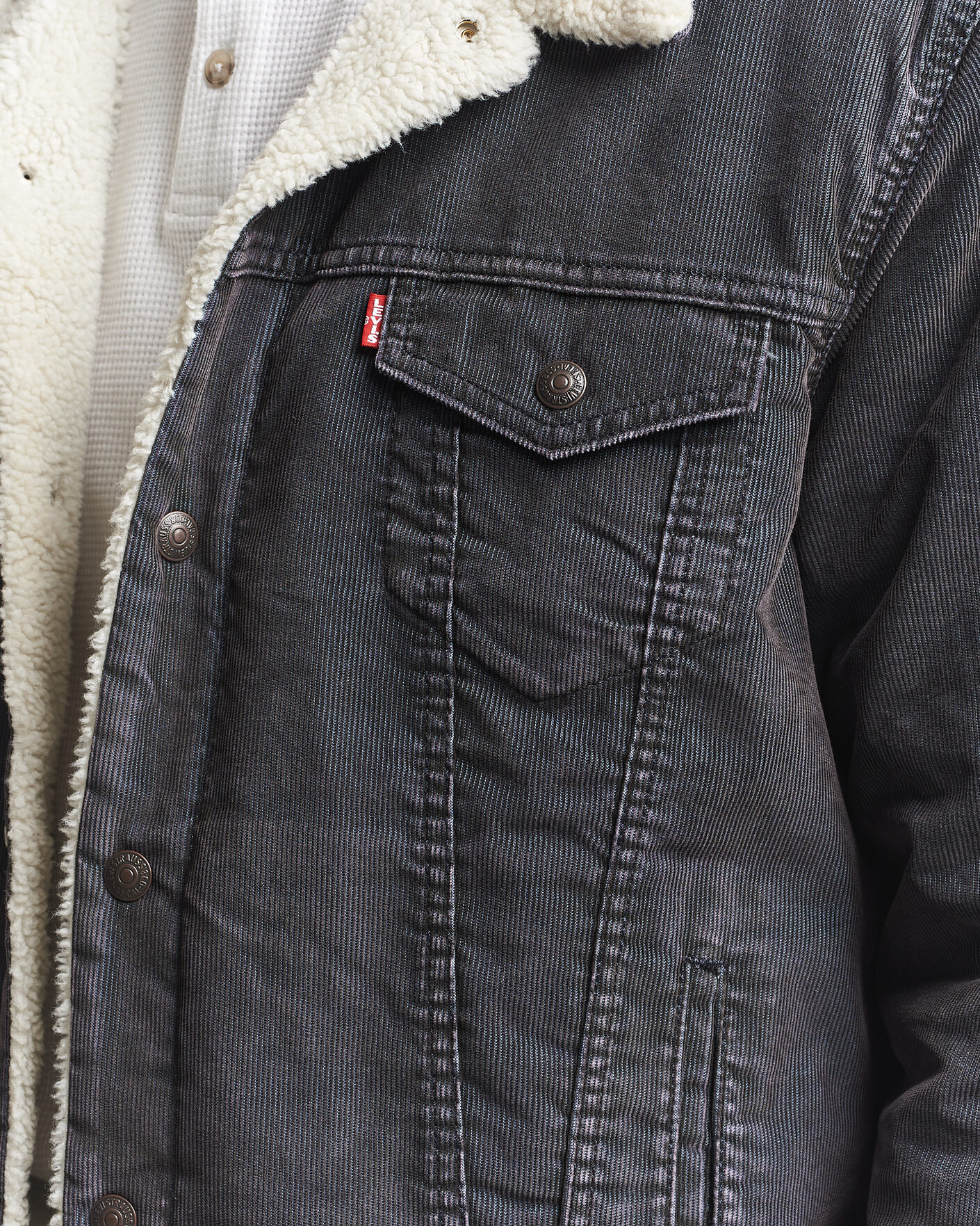 Homme | Manteaux Et Vestes | Levi's | Type 3 Sherpa Trucker Worn-In Delft Steelhead