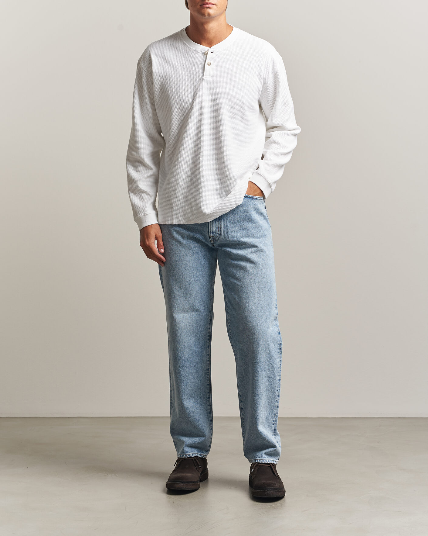 Homme | Pulls Et Tricots | Levi's | Relaxed Henley Bright White