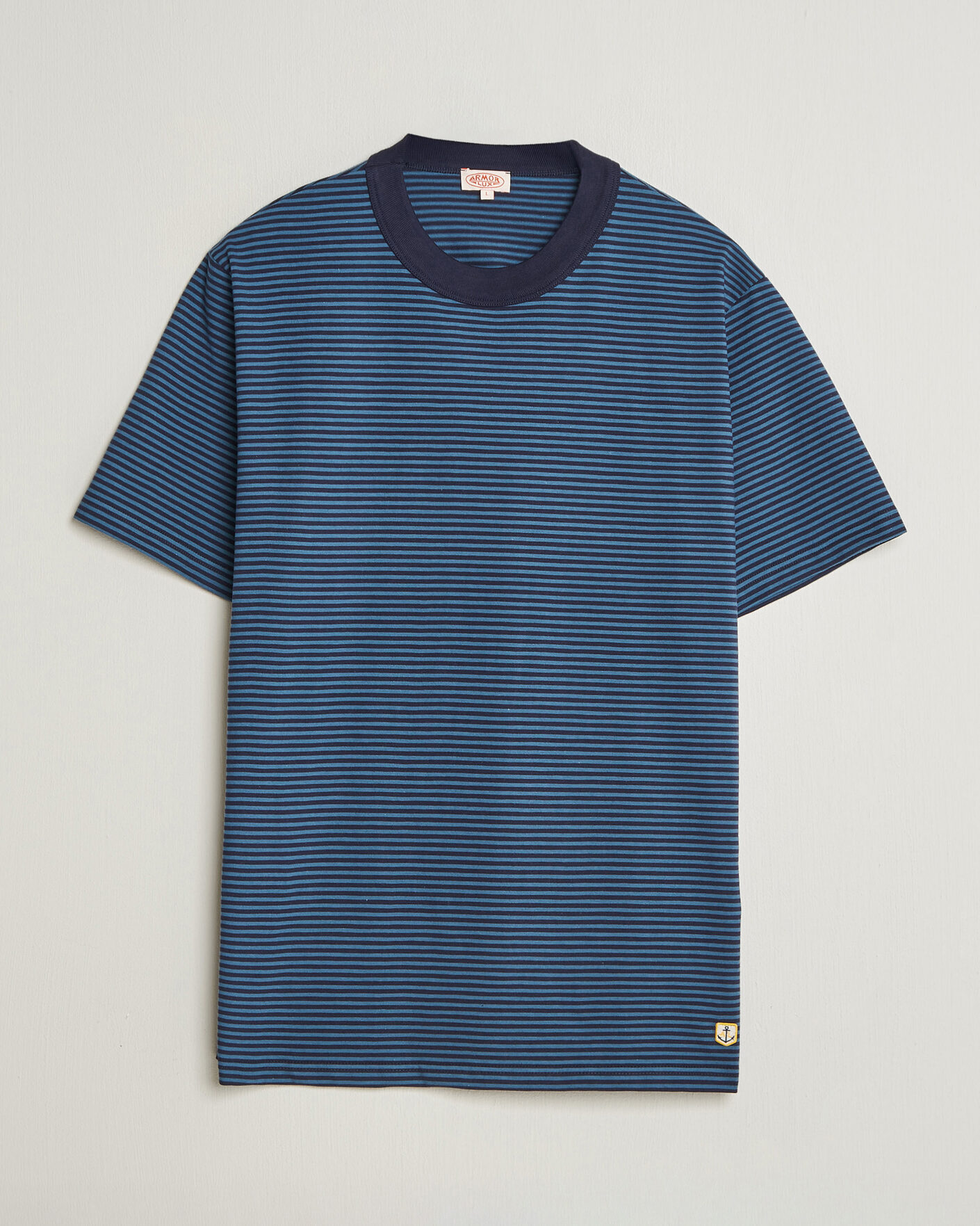 Homme | T-shirts | Armor-lux | Héritage Callac Striped T-Shirt Navy/Teal