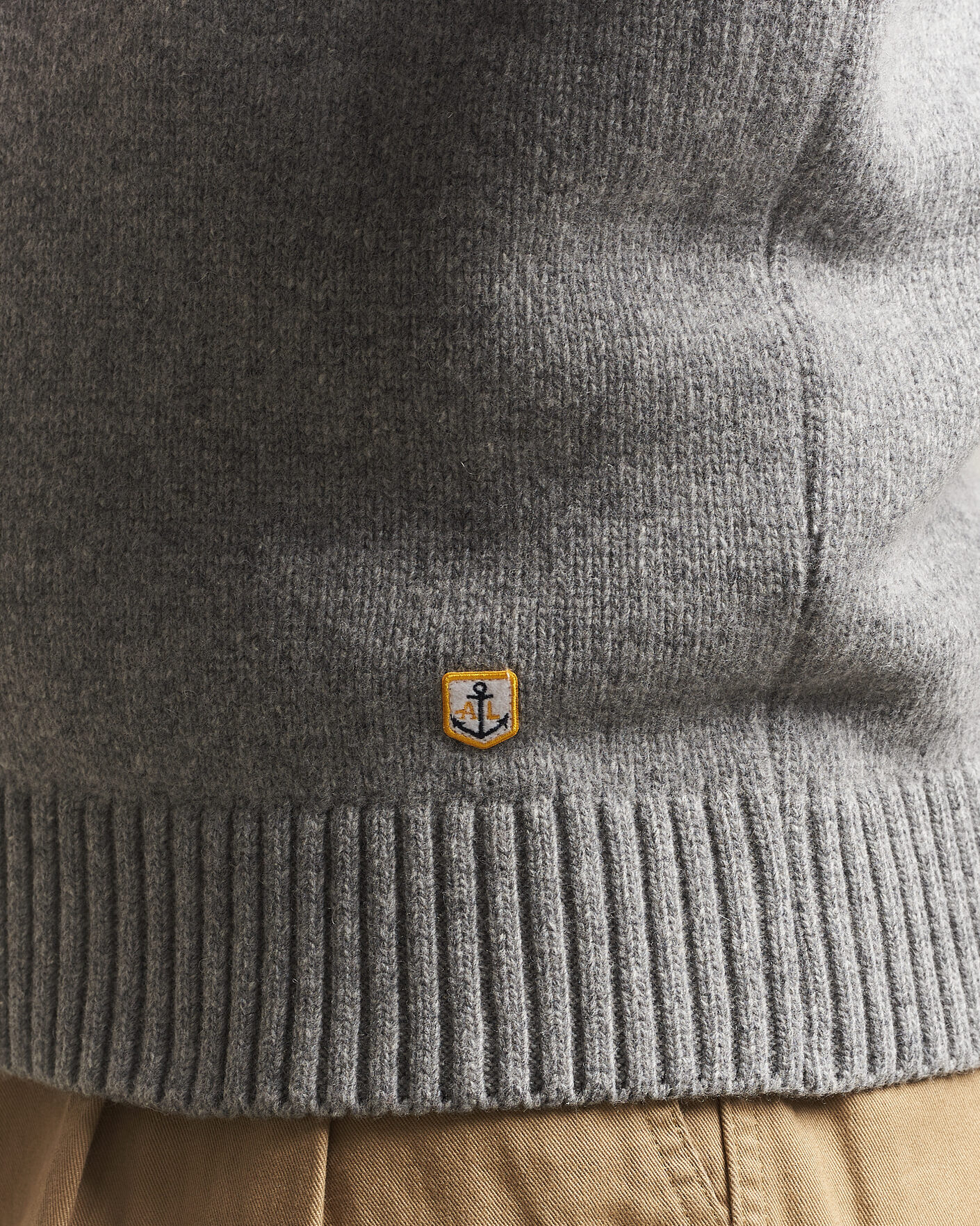 Homme | Pulls Et Tricots | Armor-lux | Wool Knitted Half Zip Slate