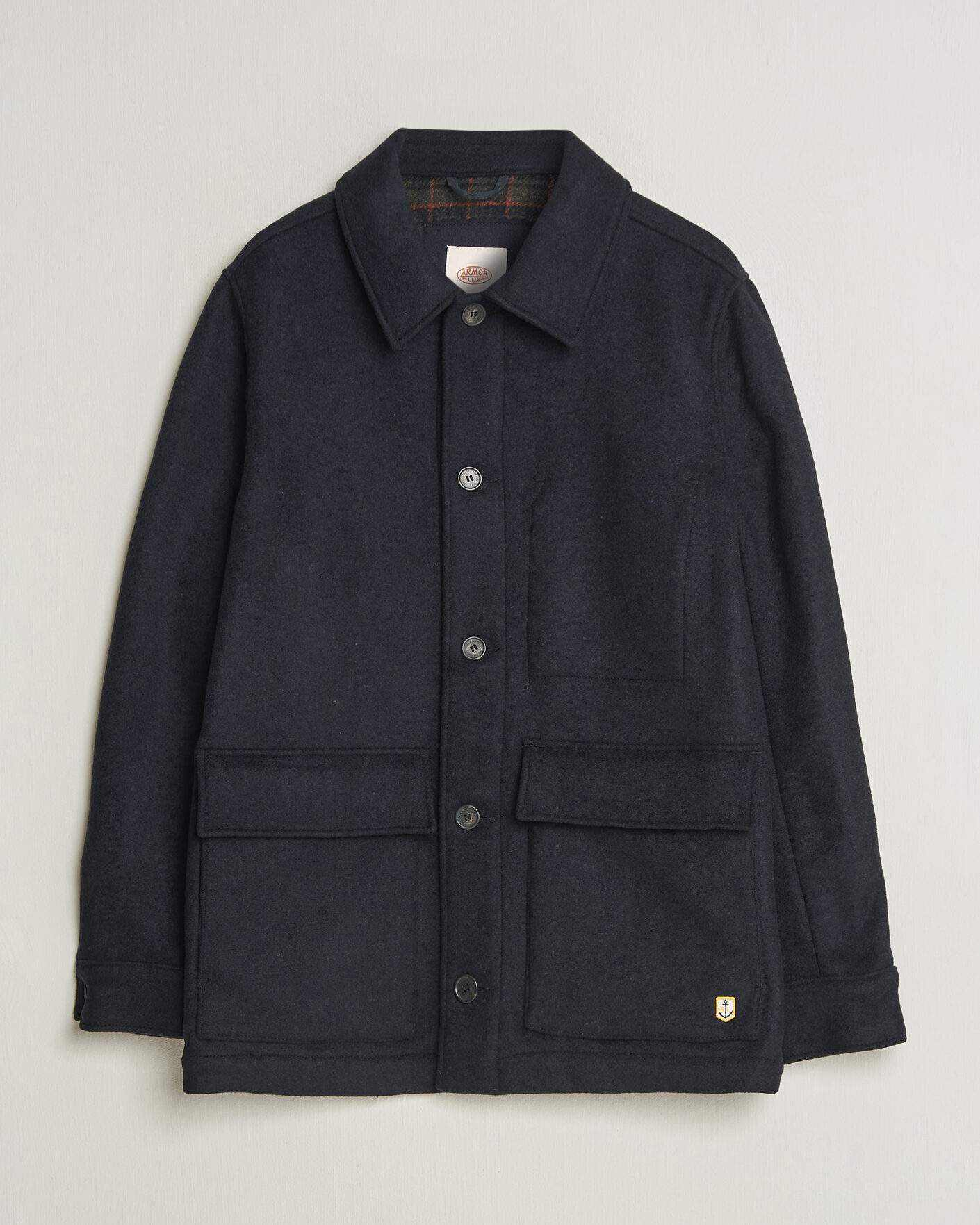 Homme | Manteaux Et Vestes | Armor-lux | Wool Shirt Jacket Rich Navy