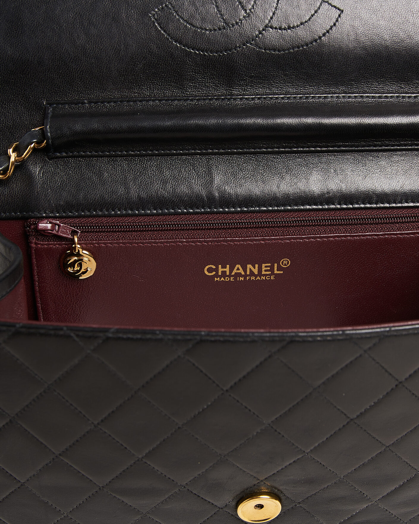 Homme | Pre-Owned & Vintage Bags | Chanel Pre-Owned | Single Flap Bag Black