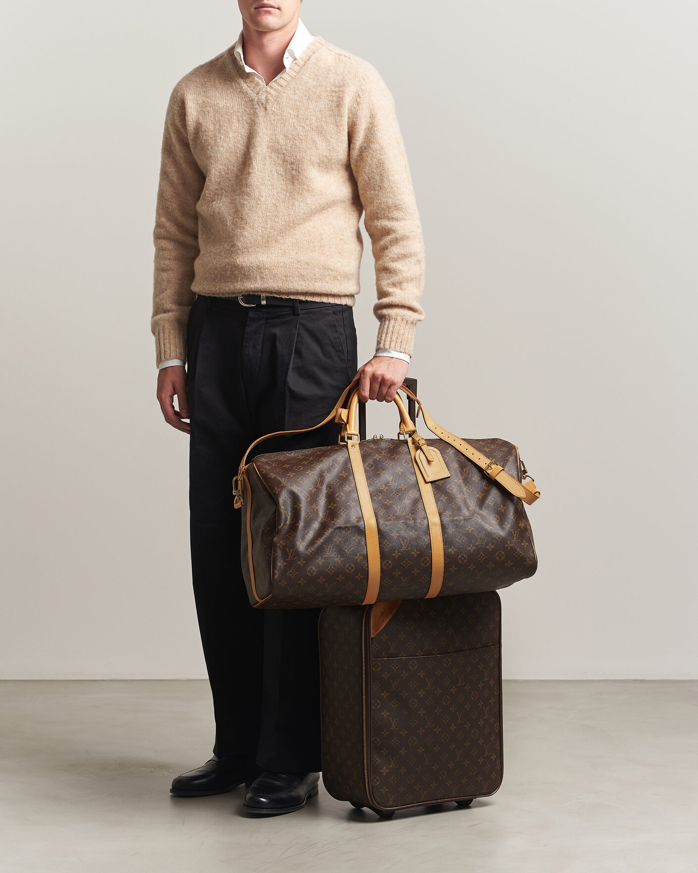 Homme | Pre-Owned & Vintage Bags | Louis Vuitton Pre-Owned | Keepall Bandouliére 55 Monogram