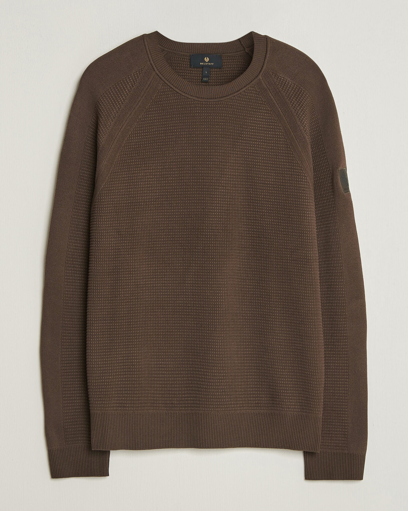 Homme | Pulls Et Tricots | Belstaff | Bradwell Cotton Knitted Crew Neck Army Olive