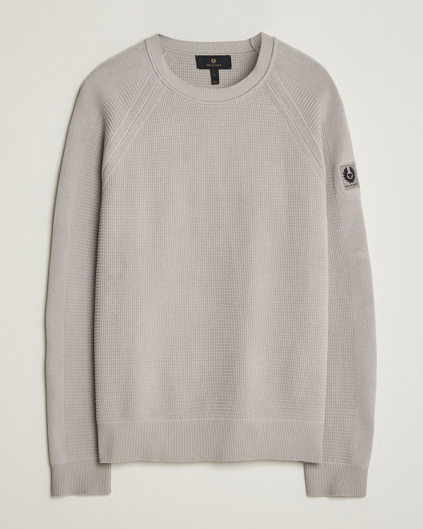 Homme | Pulls Et Tricots | Belstaff | Bradwell Cotton Knitted Crew Neck Concrete