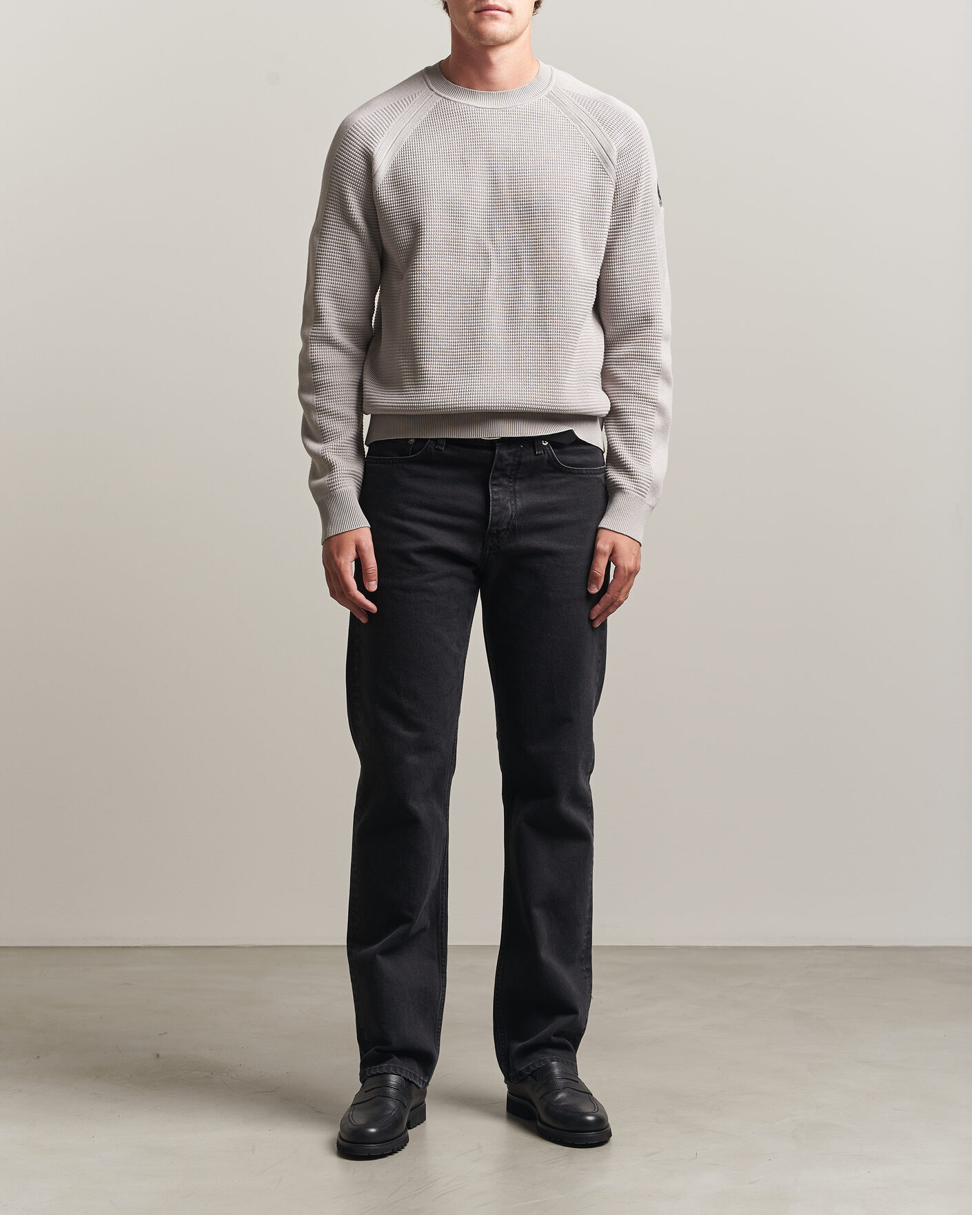 Homme | Pulls Et Tricots | Belstaff | Bradwell Cotton Knitted Crew Neck Concrete
