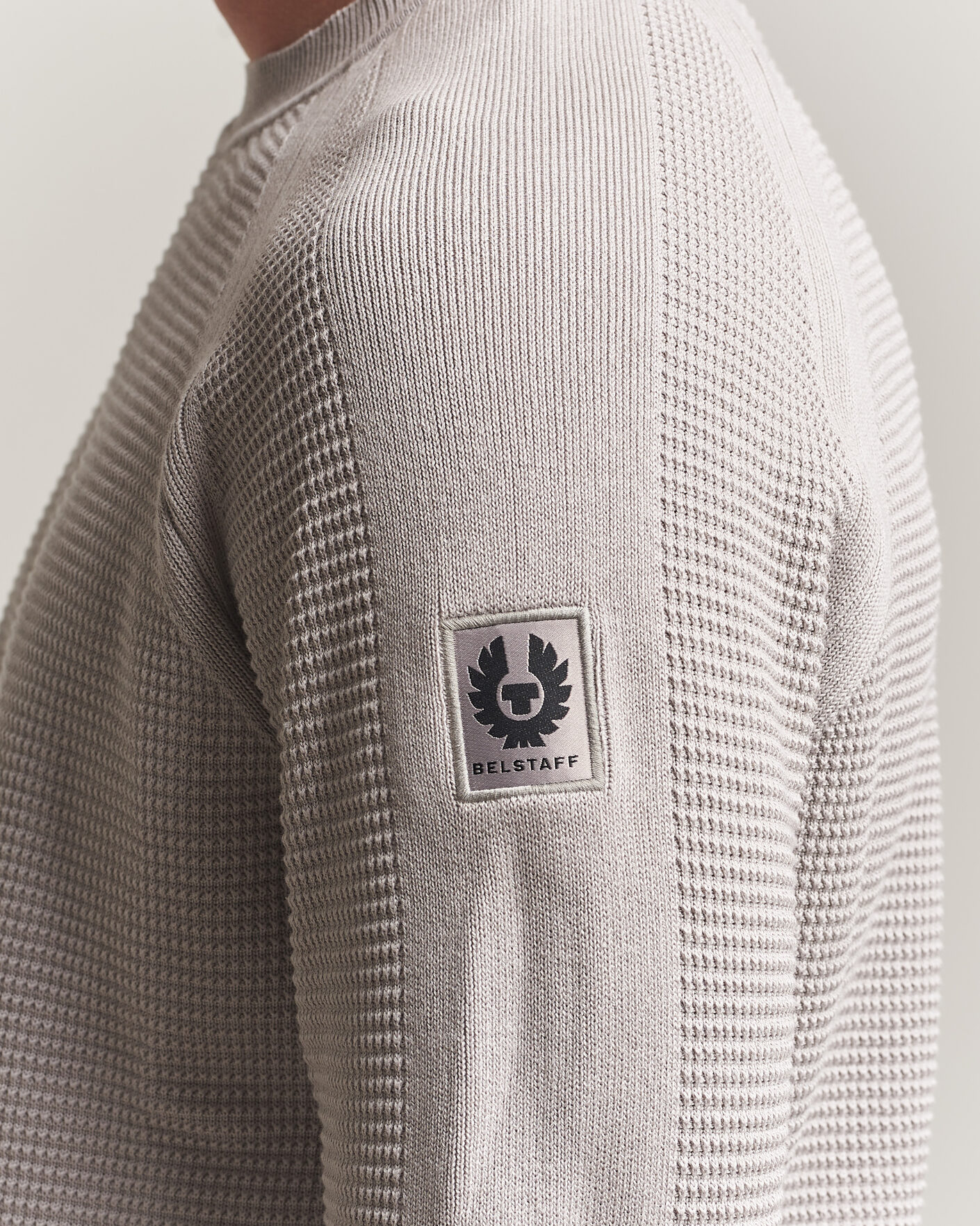 Homme | Pulls Et Tricots | Belstaff | Bradwell Cotton Knitted Crew Neck Concrete