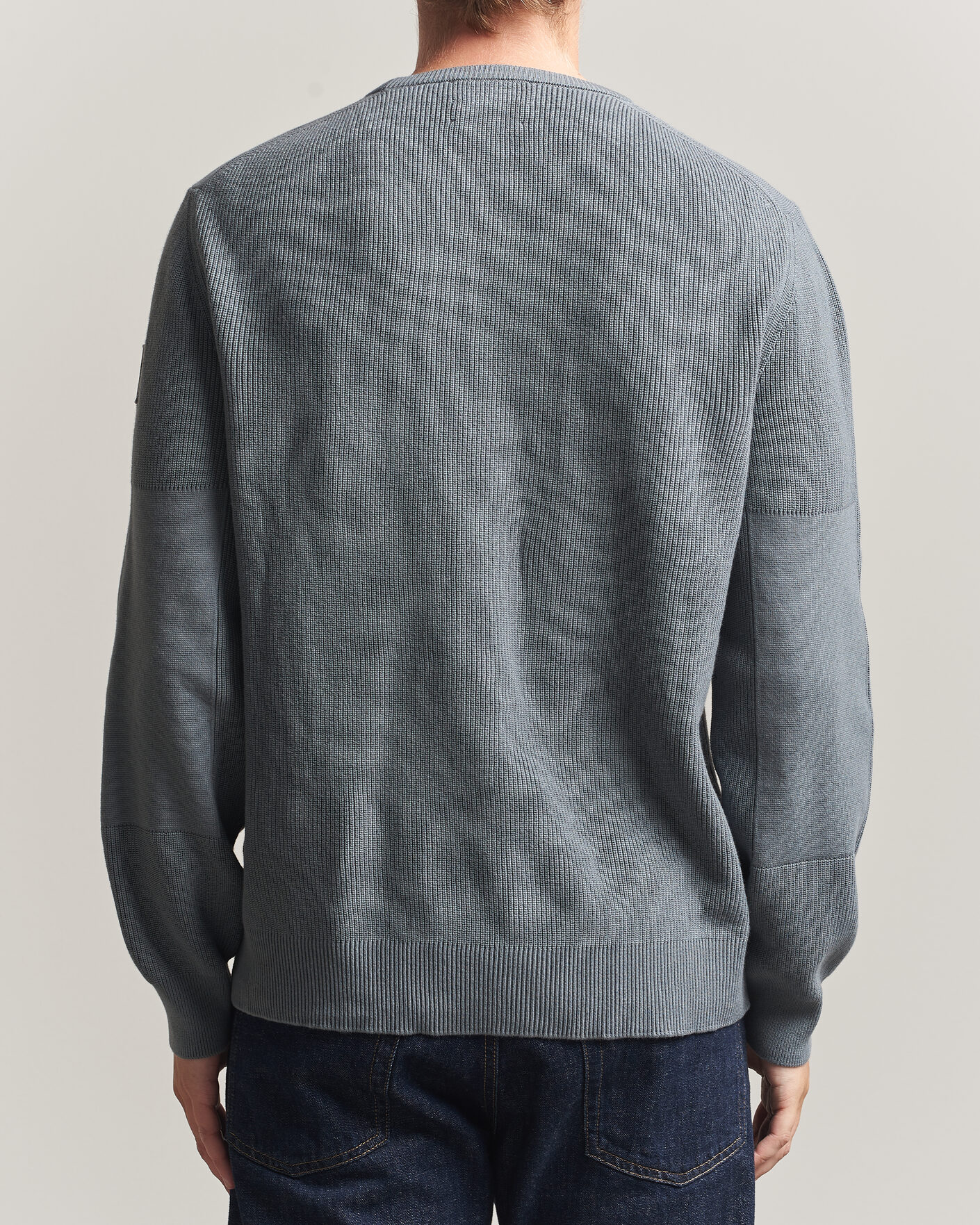 Homme | Pulls Et Tricots | Belstaff | Commander Knitted Crew Neck Atlantic Grey