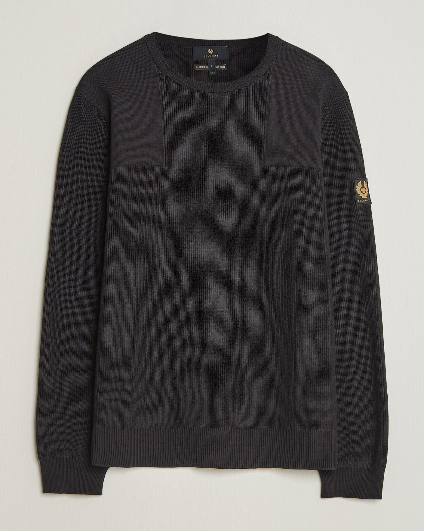 Homme | Pulls Et Tricots | Belstaff | Commander Knitted Crew Neck Black