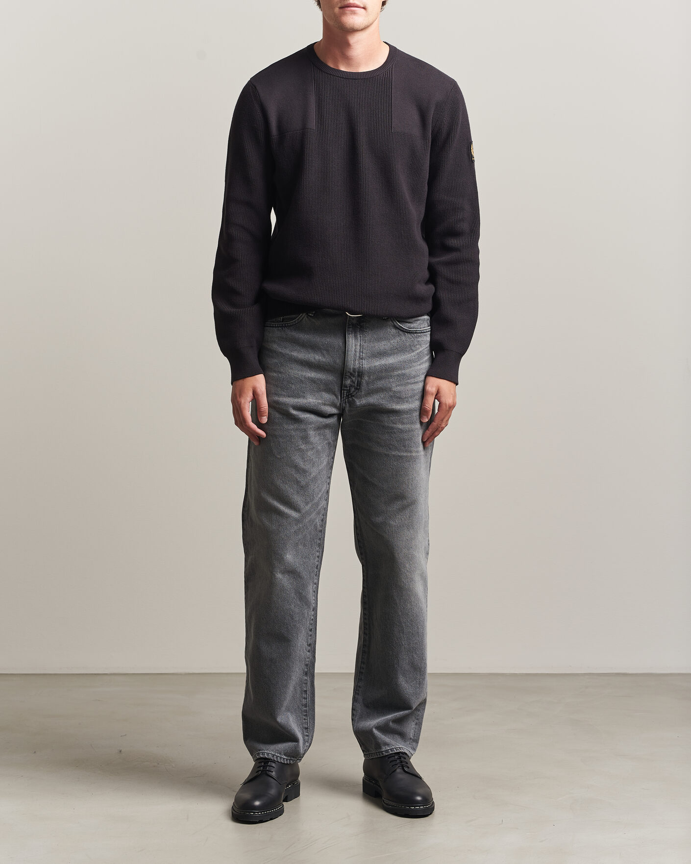 Homme | Pulls Et Tricots | Belstaff | Commander Knitted Crew Neck Black