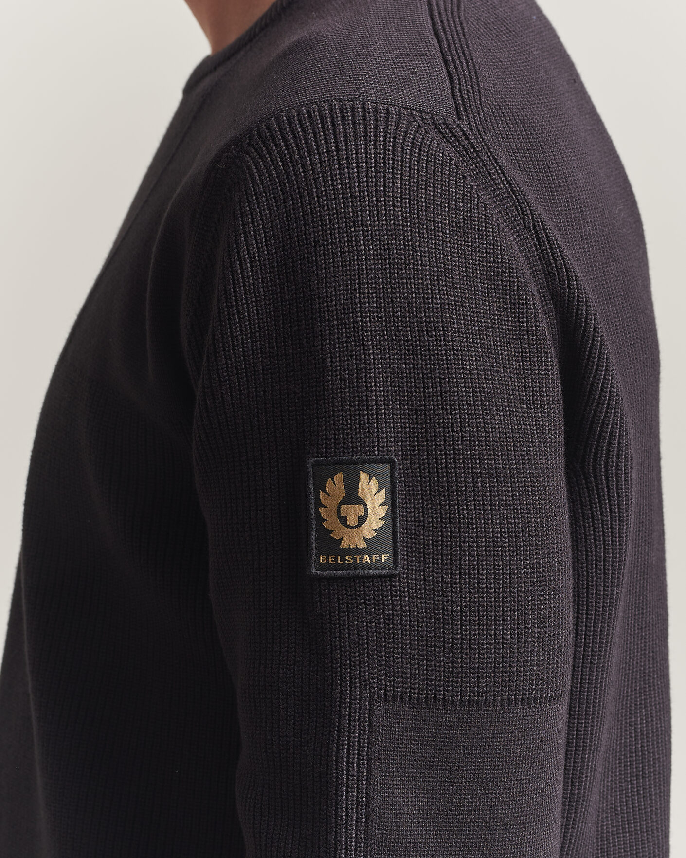 Homme | Pulls Et Tricots | Belstaff | Commander Knitted Crew Neck Black