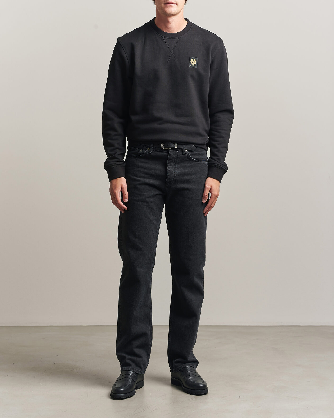 Homme | Pulls Et Tricots | Belstaff | Signature Crew Neck Sweatshirt Black
