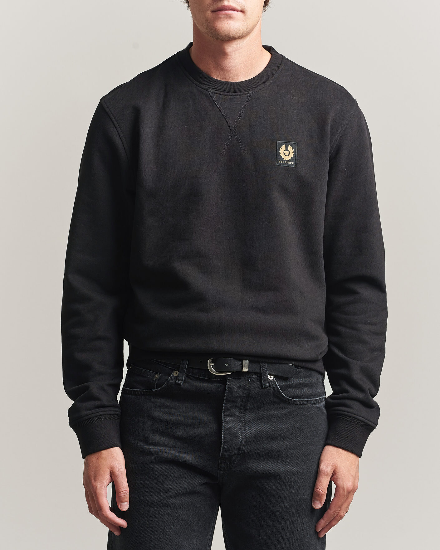 Homme | Pulls Et Tricots | Belstaff | Signature Crew Neck Sweatshirt Black
