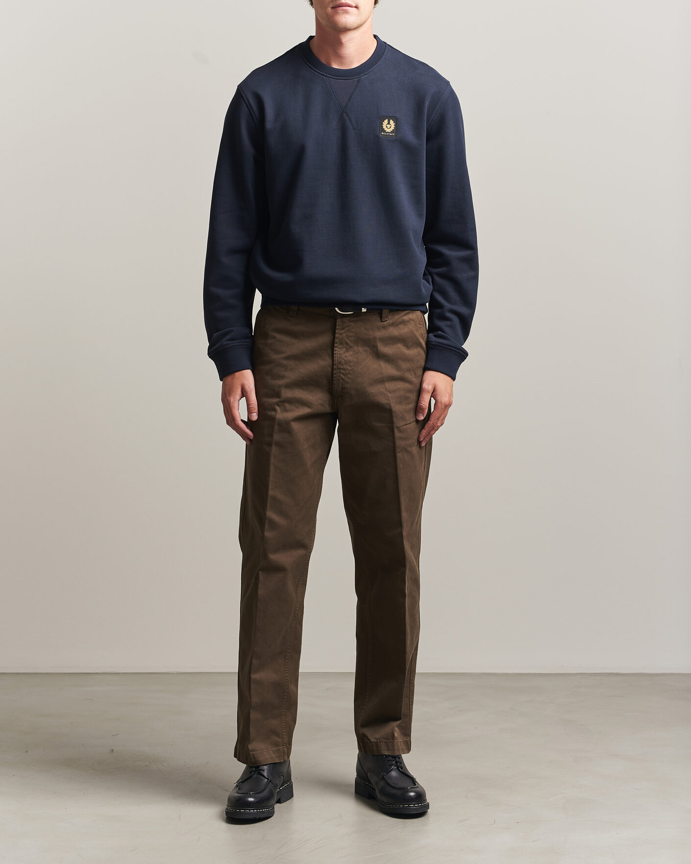 Homme | Pulls Et Tricots | Belstaff | Signature Crew Neck Sweatshirt Dark Ink