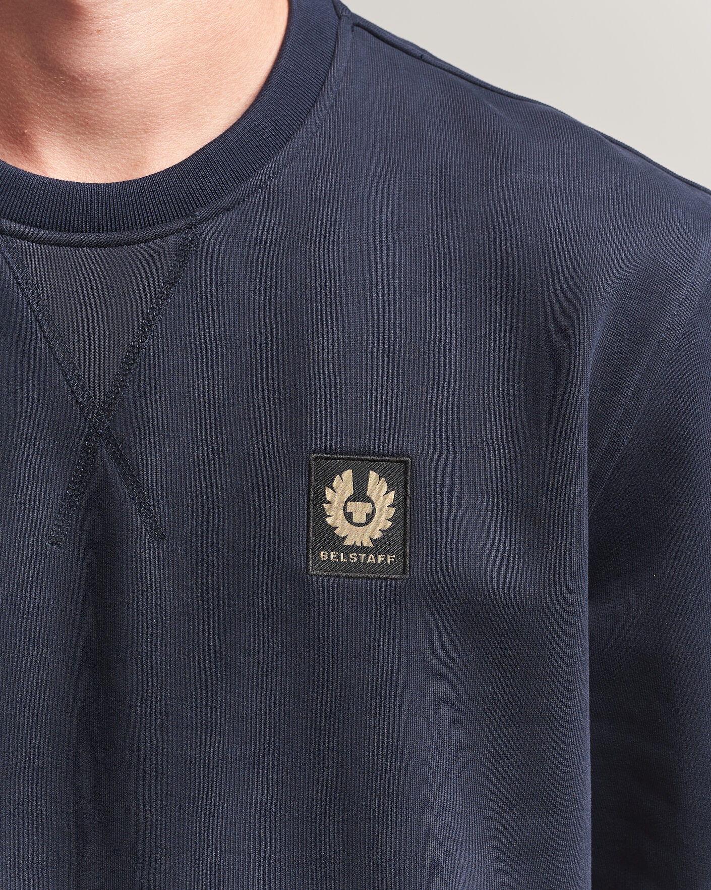 Homme | Pulls Et Tricots | Belstaff | Signature Crew Neck Sweatshirt Dark Ink