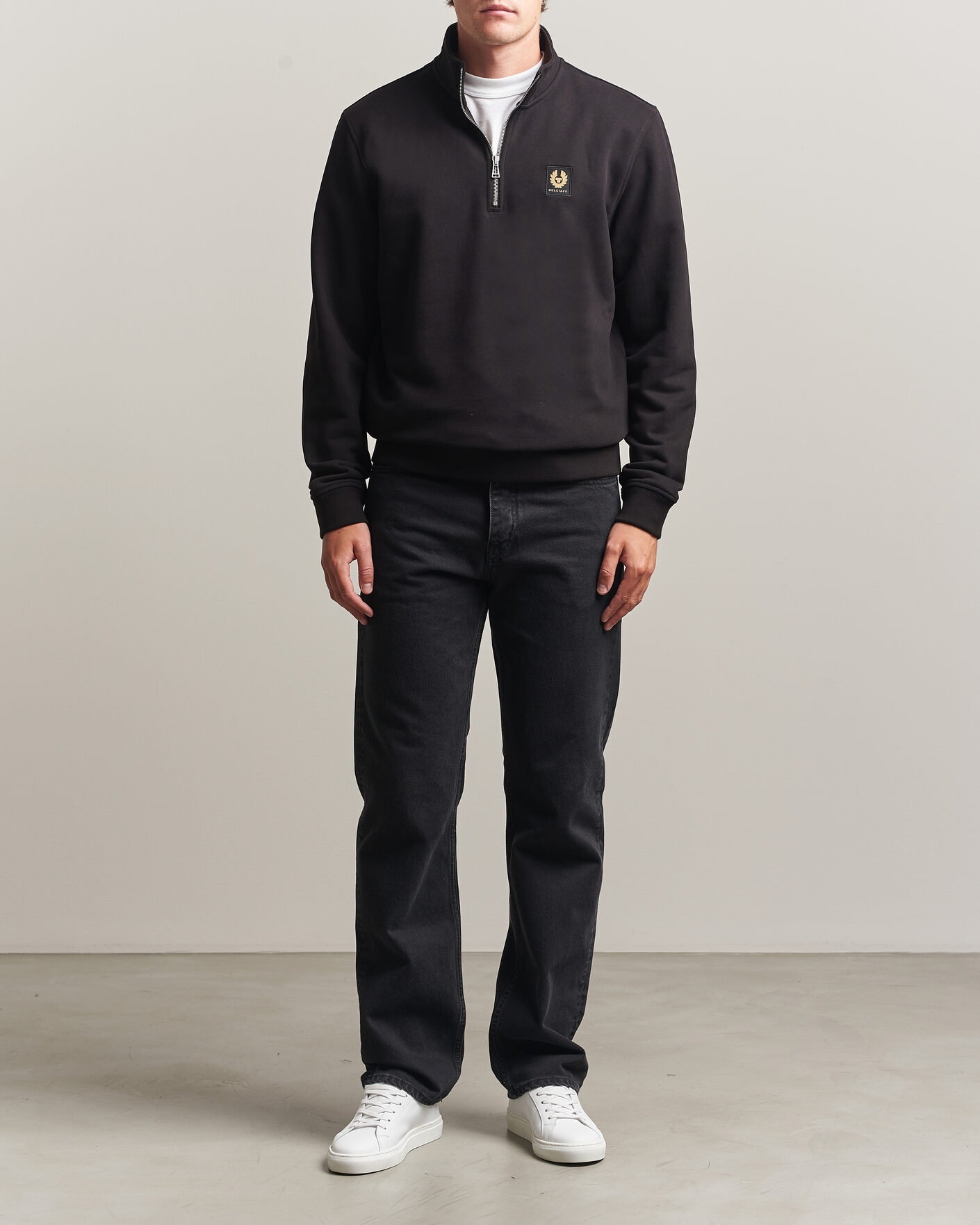 Homme | Pulls Et Tricots | Belstaff | Signature Half Zip Sweatshirt Black