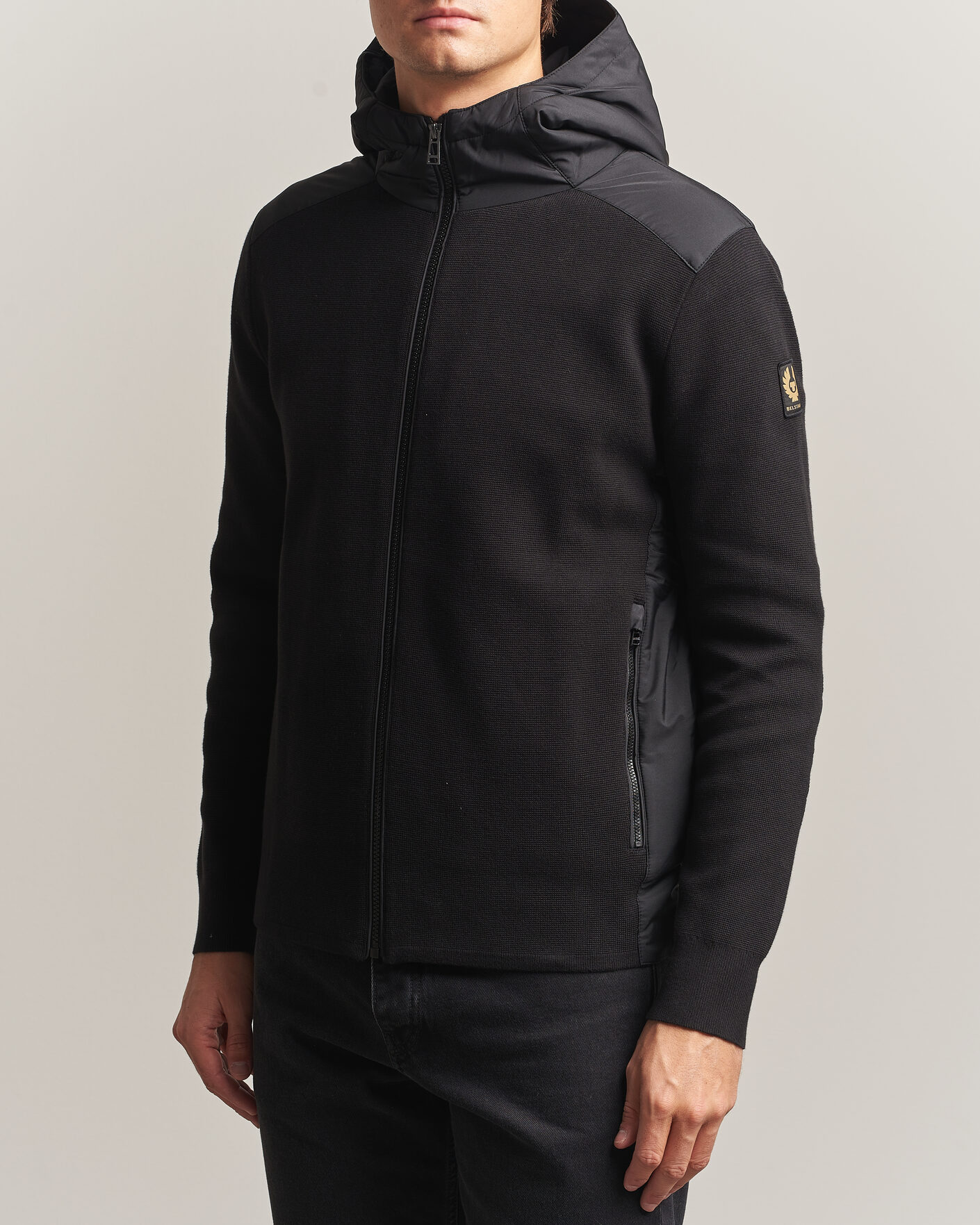 Homme | Manteaux Et Vestes | Belstaff | Console Hooded Hybrid Jacket Black