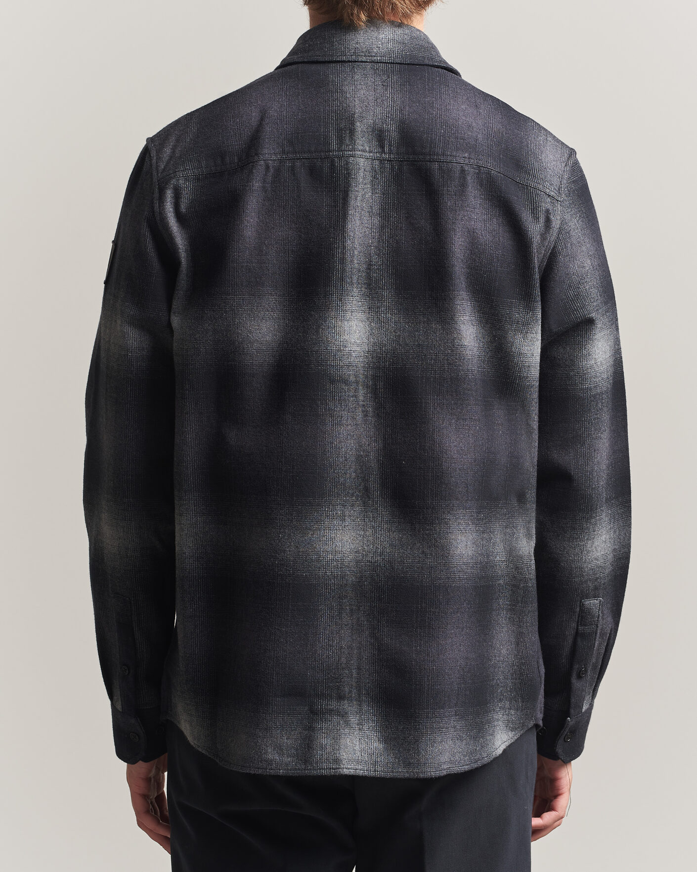 Homme | Chemises | Belstaff | Outpost Cotton Flannel Checked Overshirt Black
