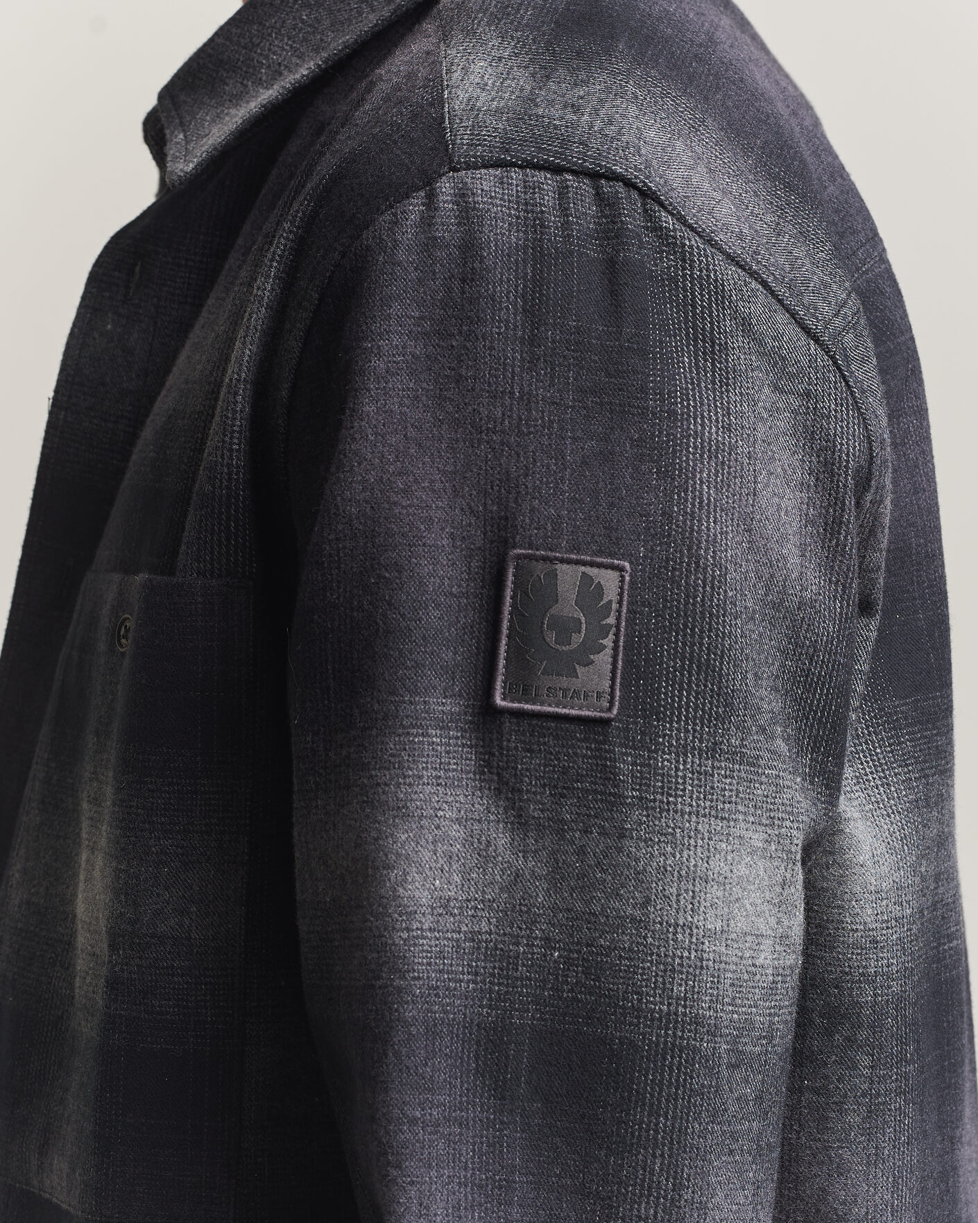Homme | Chemises | Belstaff | Outpost Cotton Flannel Checked Overshirt Black