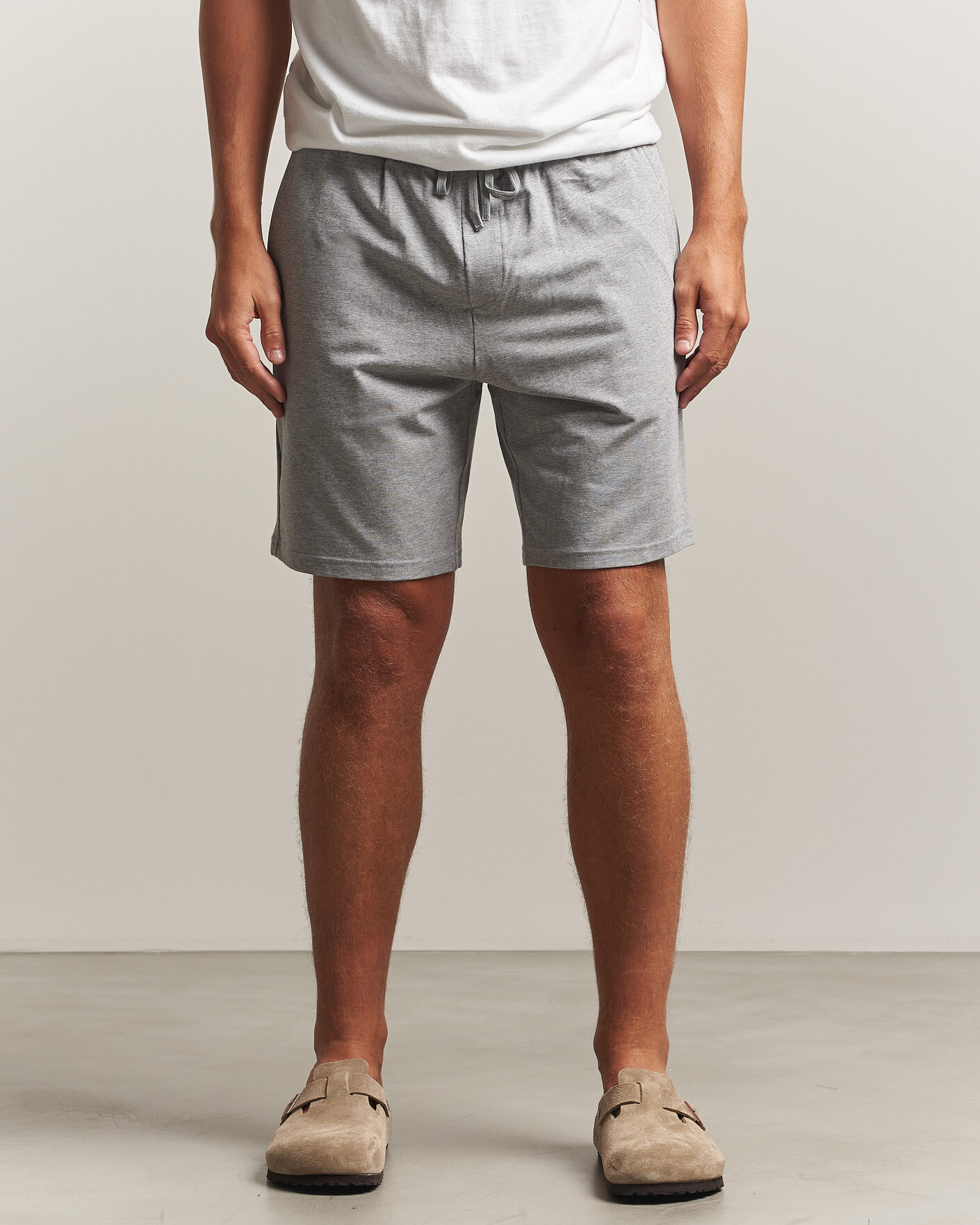 Homme | Shorts | Bread & Boxers | Pyjama Shorts Grey Melange